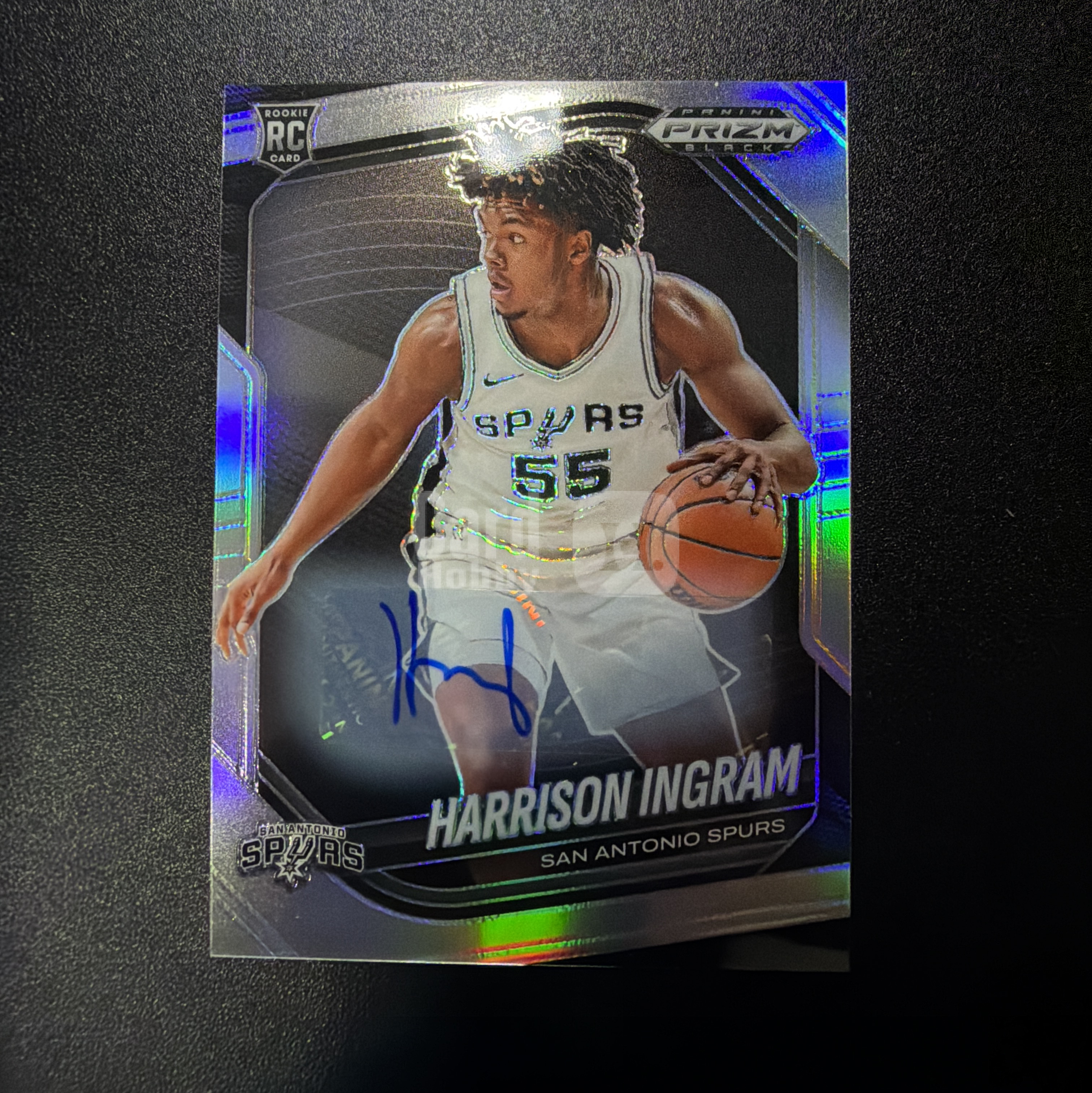 2024-25 Panini Prizm Harrison Ingram RC 【lge代卖】英格拉姆 新秀 签字 pz 银折 折射 马刺 瑕疵如图 周军