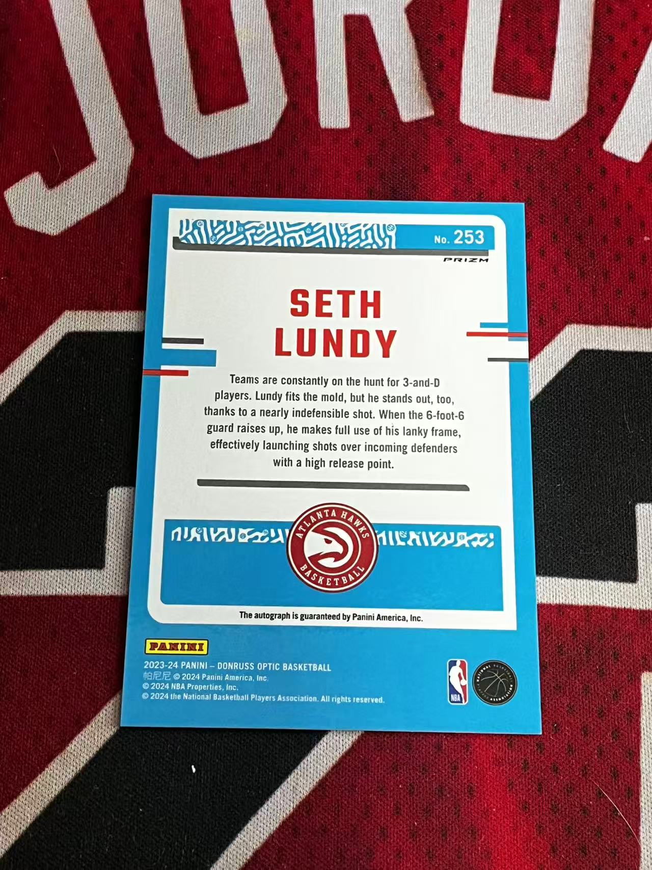 【接寄拍】2023-24 PANINI DONRUSS OPTIC 杜蕾斯系列 老鹰 新秀RC 塞斯伦迪 签字卡 卡签 红MOJO折 折射 专收凑套必【烂臭嘴拍卖】