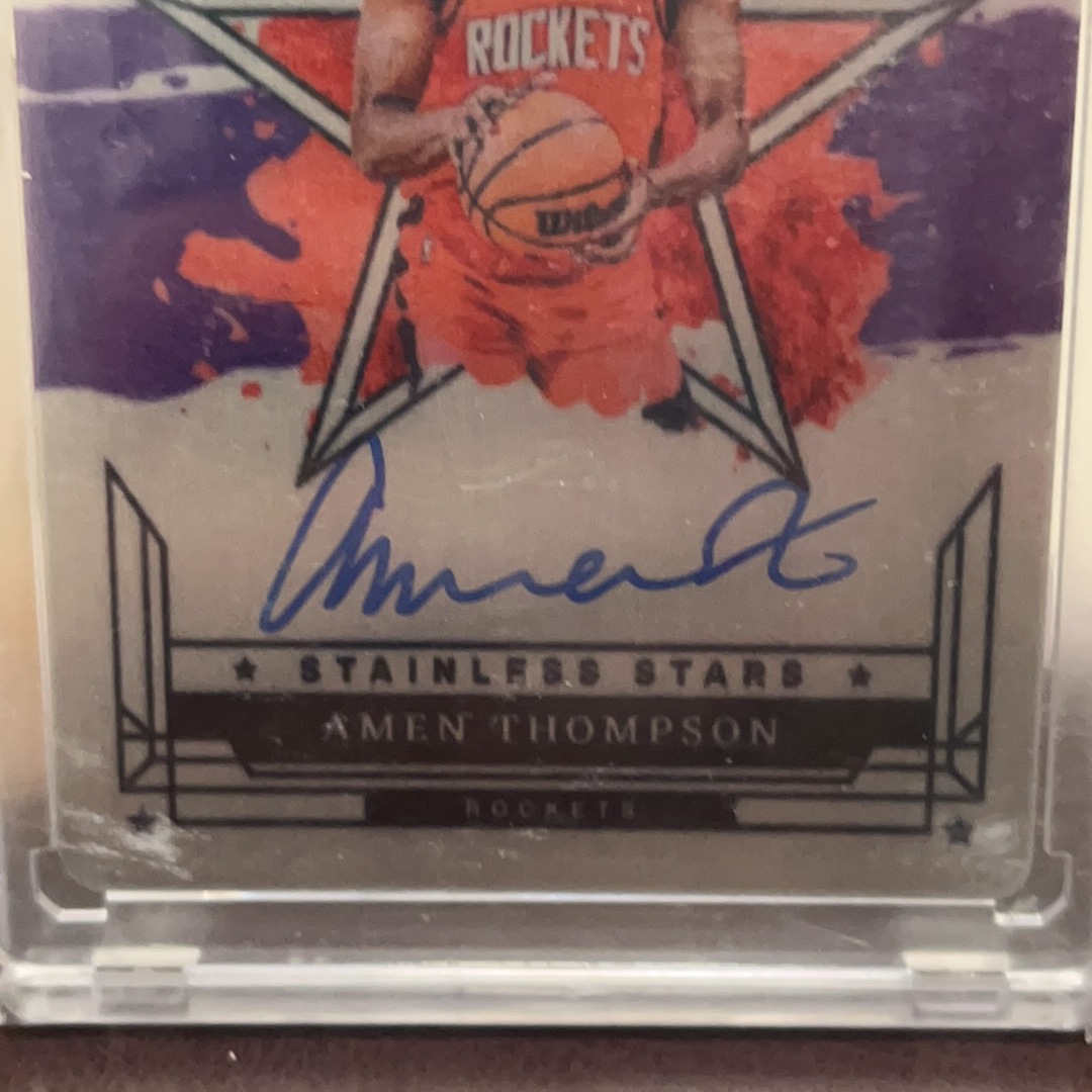 2023-24 Panini Impeccable Amen Thompson RC 火箭 阿门汤普森 新秀 小真金 签字 卡签 星星签 35编 铁板