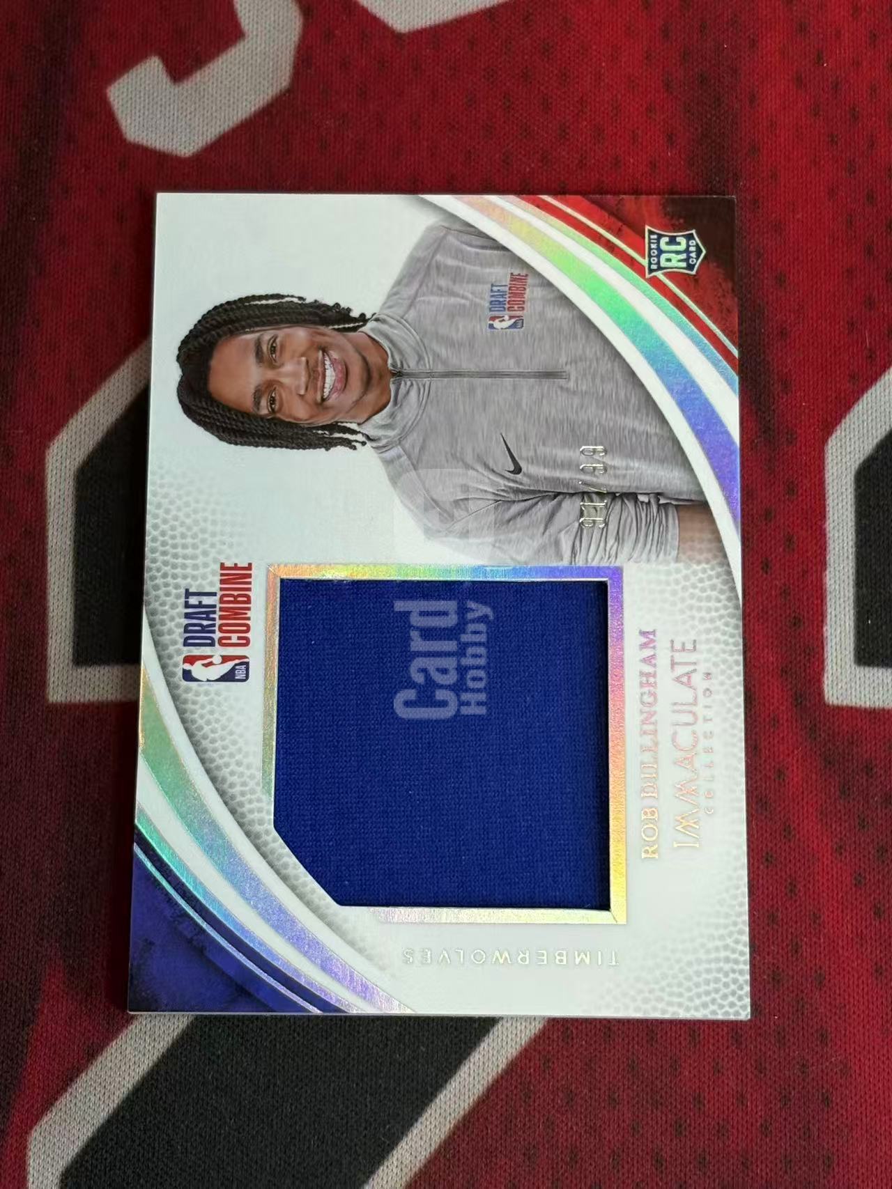 2024-25 PANINI IMMACULATE高端系列 ROB DILLINGHAM 罗伯特迪林汉姆 迪林厄姆 99编 大窗新秀选秀联合试训多色球衣物料切割 衣料实物卡 银闪版【烂臭嘴拍卖】
