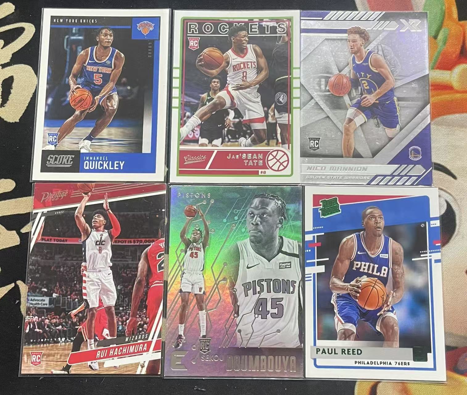 2020-21 Panini Chronicles Rui Hachimura 八村塁 荣耀 敦布亚 电路板 保罗·里德 奎克利 泰特 曼涅涅 rc 新秀年 编年史 6张打包 值得收藏(猴子卡社)
