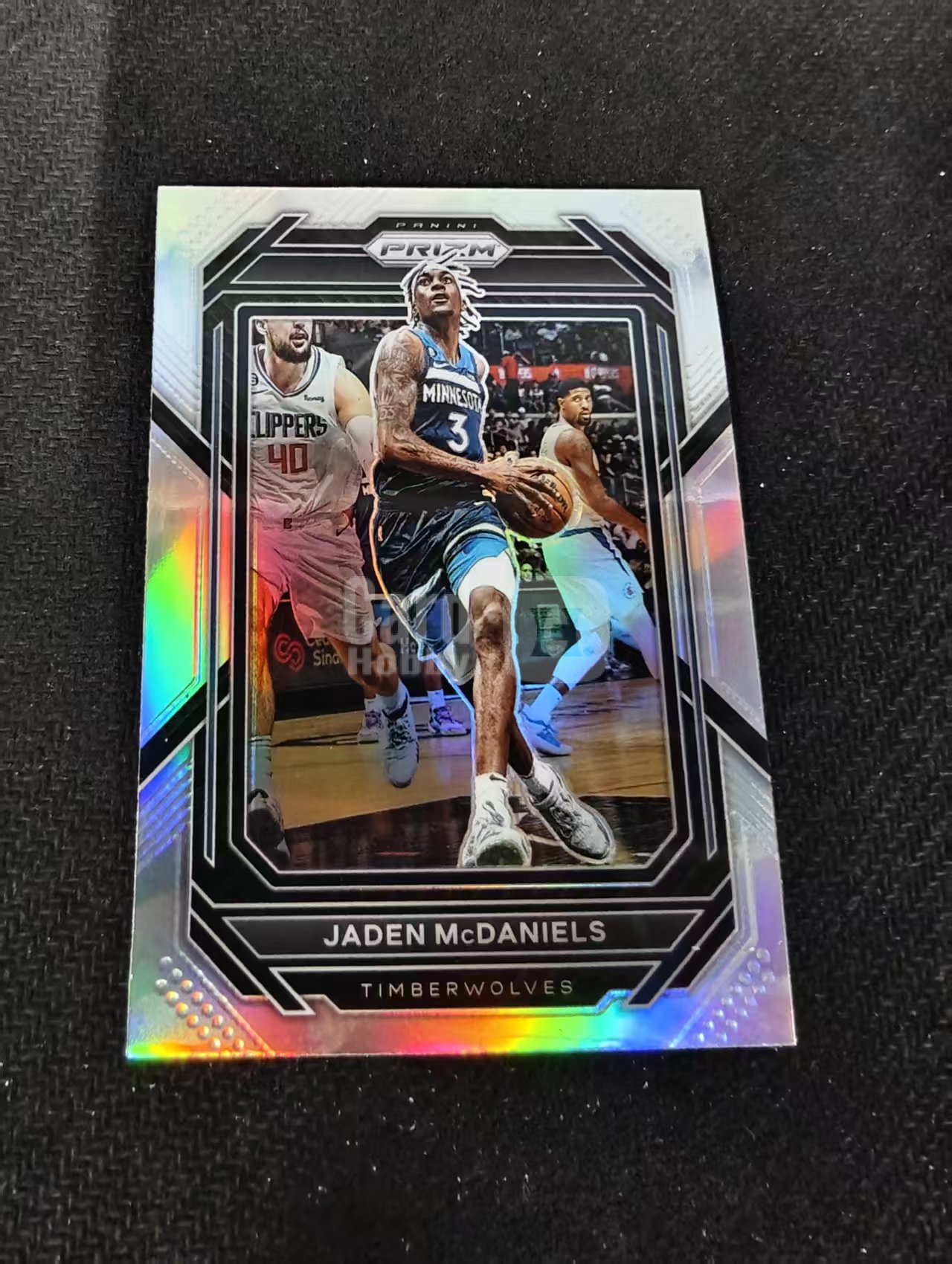 2022-23 Panini Prizm Jaden McDaniels 森林狼 杰登麦克丹尼尔斯 银折 PZ 划痕 边角瑕疵 #52