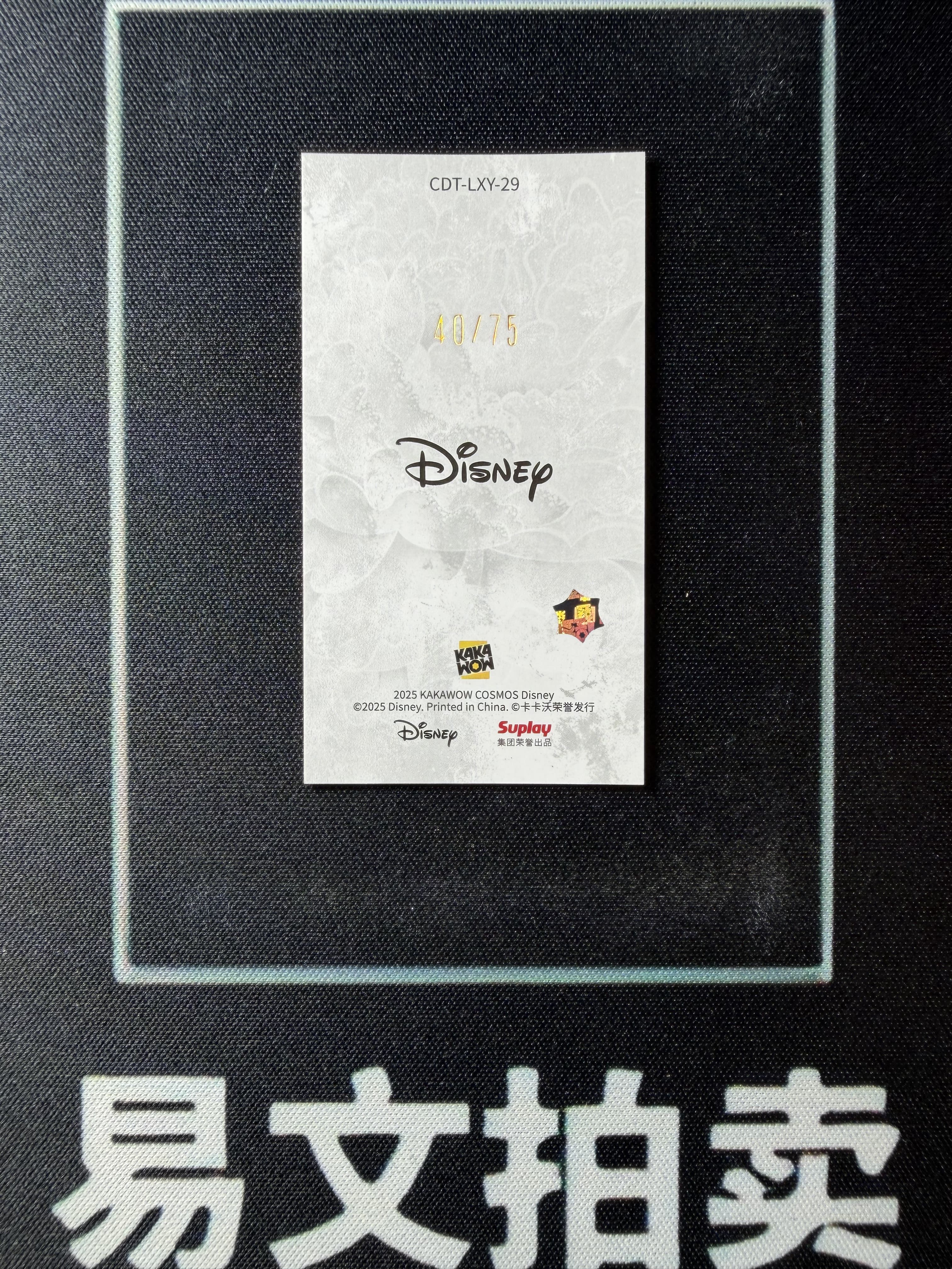 【易文拍卖 超级回款】2025 Kakawo Disney Cosmos 卡卡沃 迪士尼 CDT-LXY-29 TIANA 蒂安娜 公主 75编 Lucky Mini #小昕