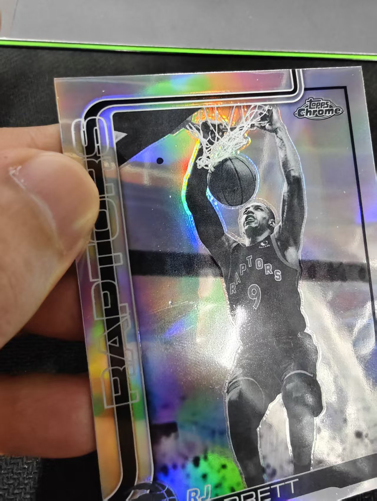 2026 Topps Chrome Update rj barrett 猛龙 rj 巴雷特 黑白折 TCU 划痕 边角瑕疵 #73