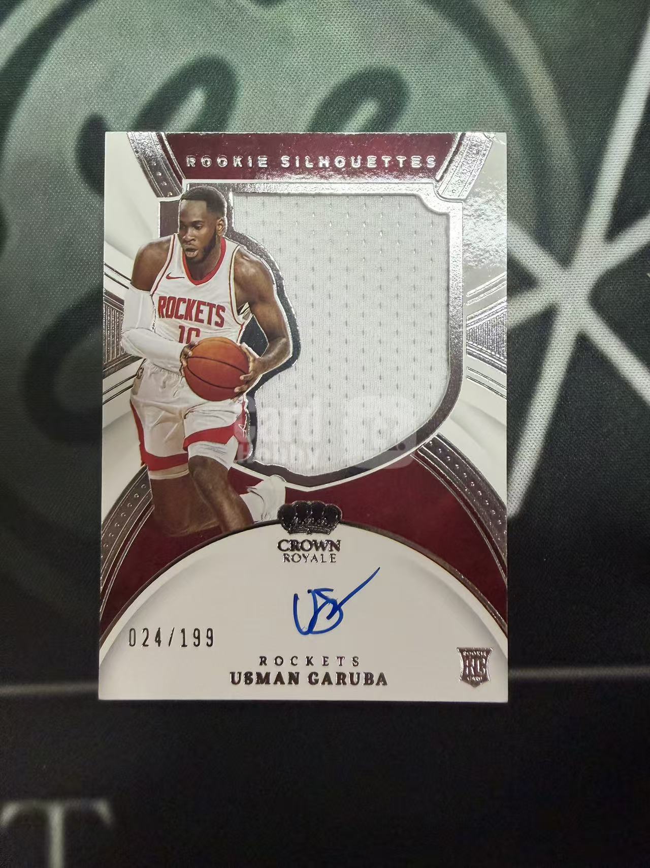 2021-22 Panini Crown Royale Usman Garuba RC 剪影 火箭 乌斯曼 加鲁巴 RJA 199编 卡签 卡品如图 错误