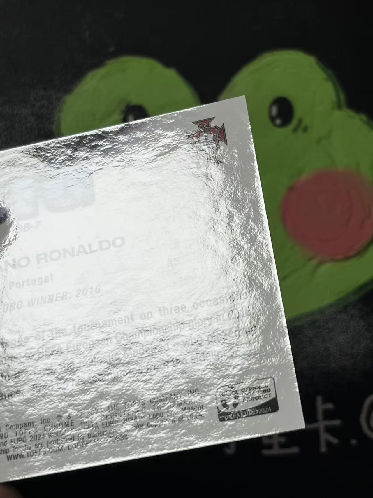 2024 Topps Chrome Cristiano Ronaldo 欧洲杯 蓝宝石 葡萄牙 C罗 DREAMBIG 远大梦想 前世今生 皇马 金球先生 蓝碎冰折 微瑕如图【ZYP代拍】羽羽