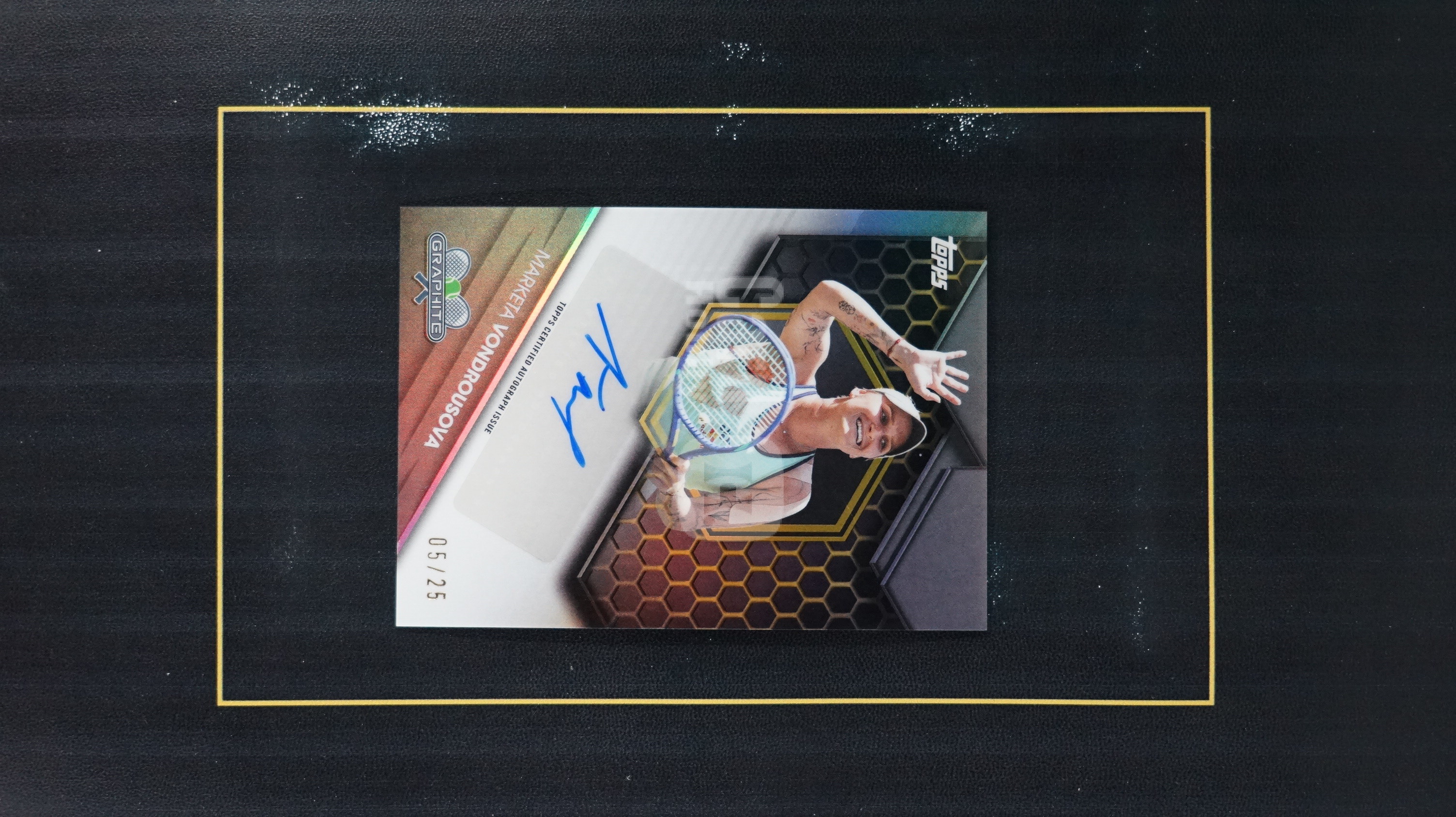2026 Topps Graphite Marketa Vondrousova 网球 石墨 马尔凯塔 万德鲁索娃 10编 金折 签字【V129 ...