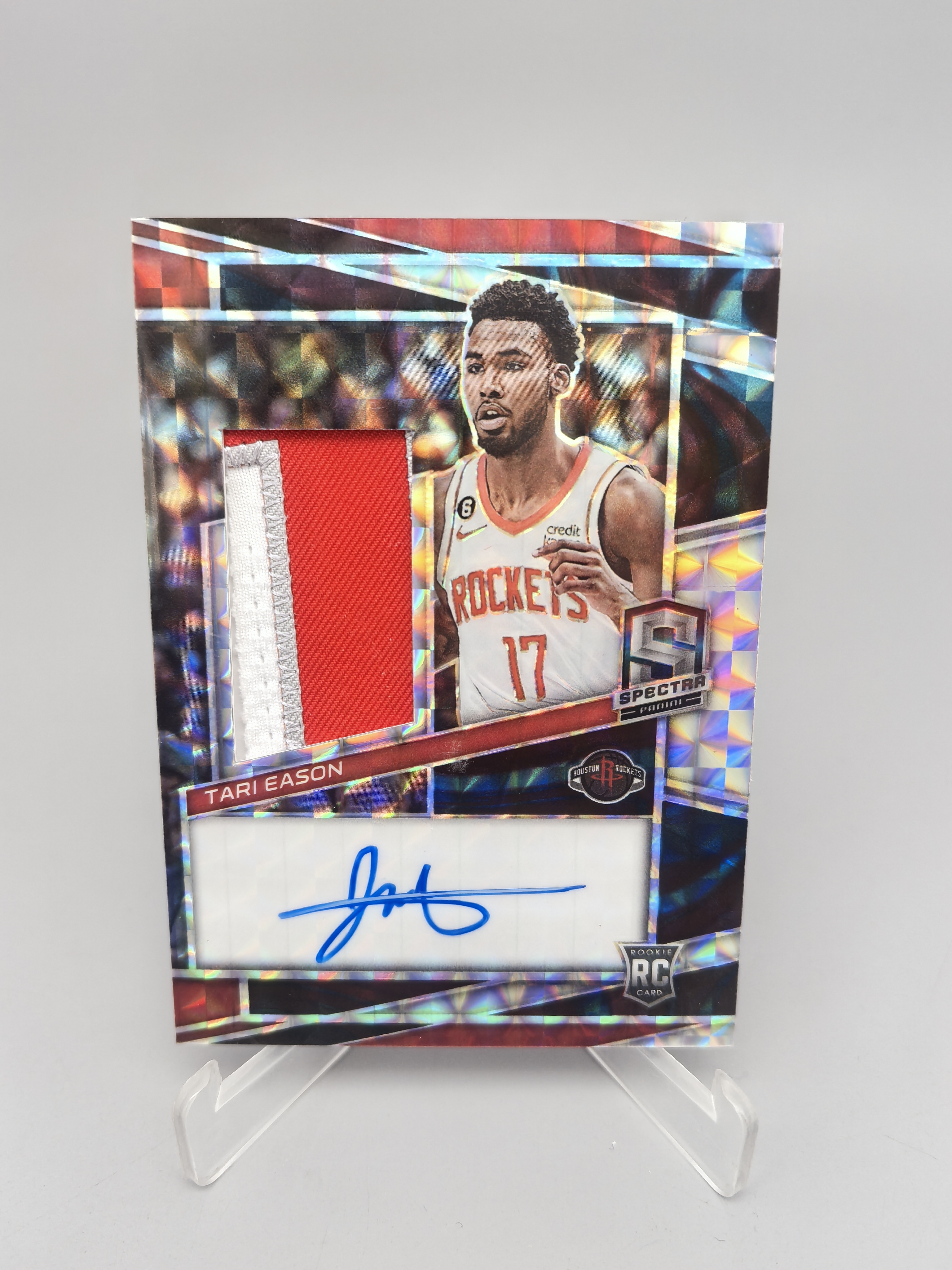 【坚果卡牌代拍】2022-23 SPECTRA 光谱系列 TARI EASON 塔里 伊森 49编 新秀RC 切到字母patch 脉冲折 卡签 签字 新秀签 RPA 火箭队 阿顺1025