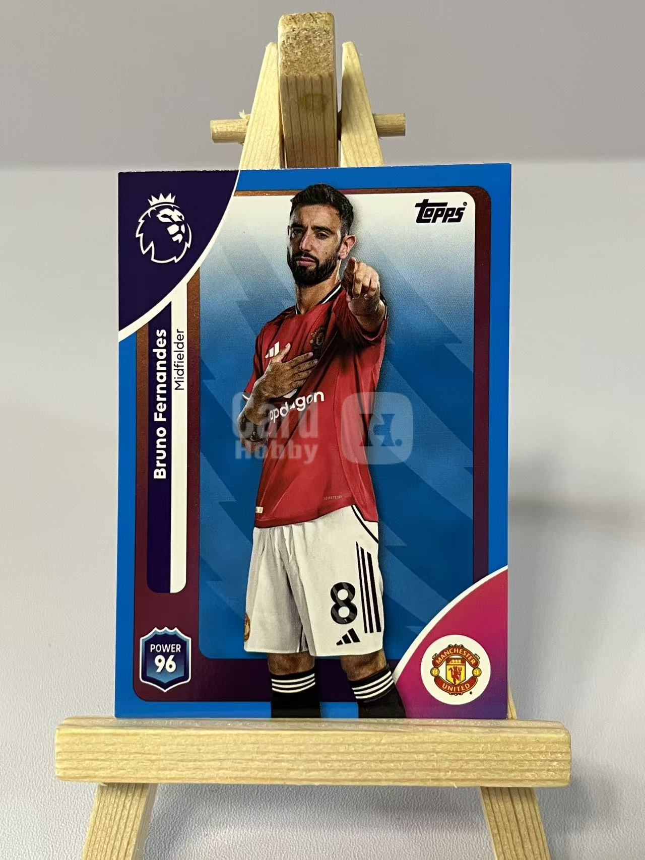 2025 Topps Premier Bruno Fernandes B费 曼联 蓝平行 英超 实卡精美 卡品如图 LZ5