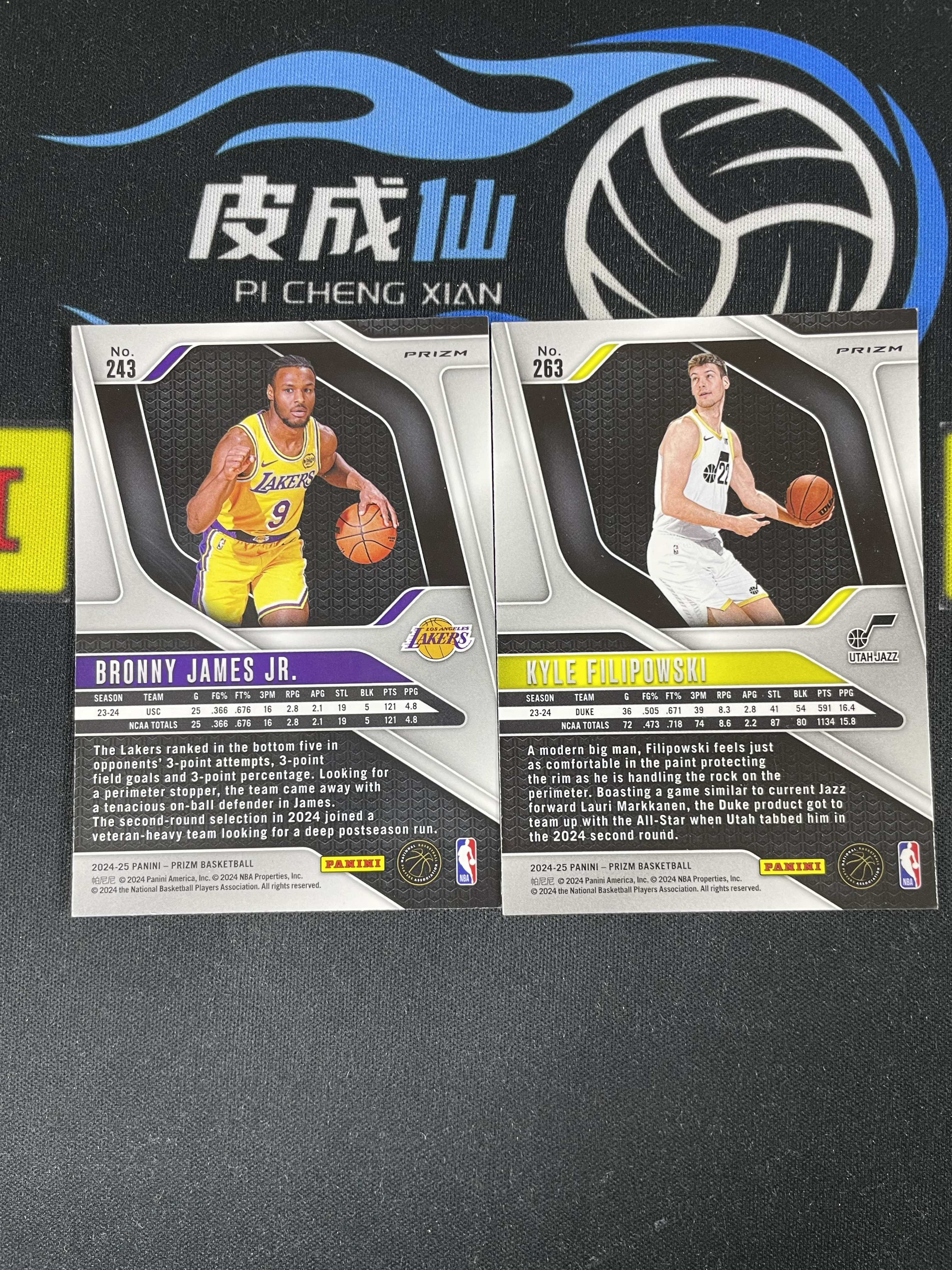 【皮成仙拍卖 统一手续费6%】 PANINI 24-25 PRIZM 湖人 布朗尼詹姆斯 爵士 凯尔菲利波夫斯基 新秀 RC 银折 一图打包 瑕疵如图 凑套必备 值得收藏【只发顺丰】柱子123