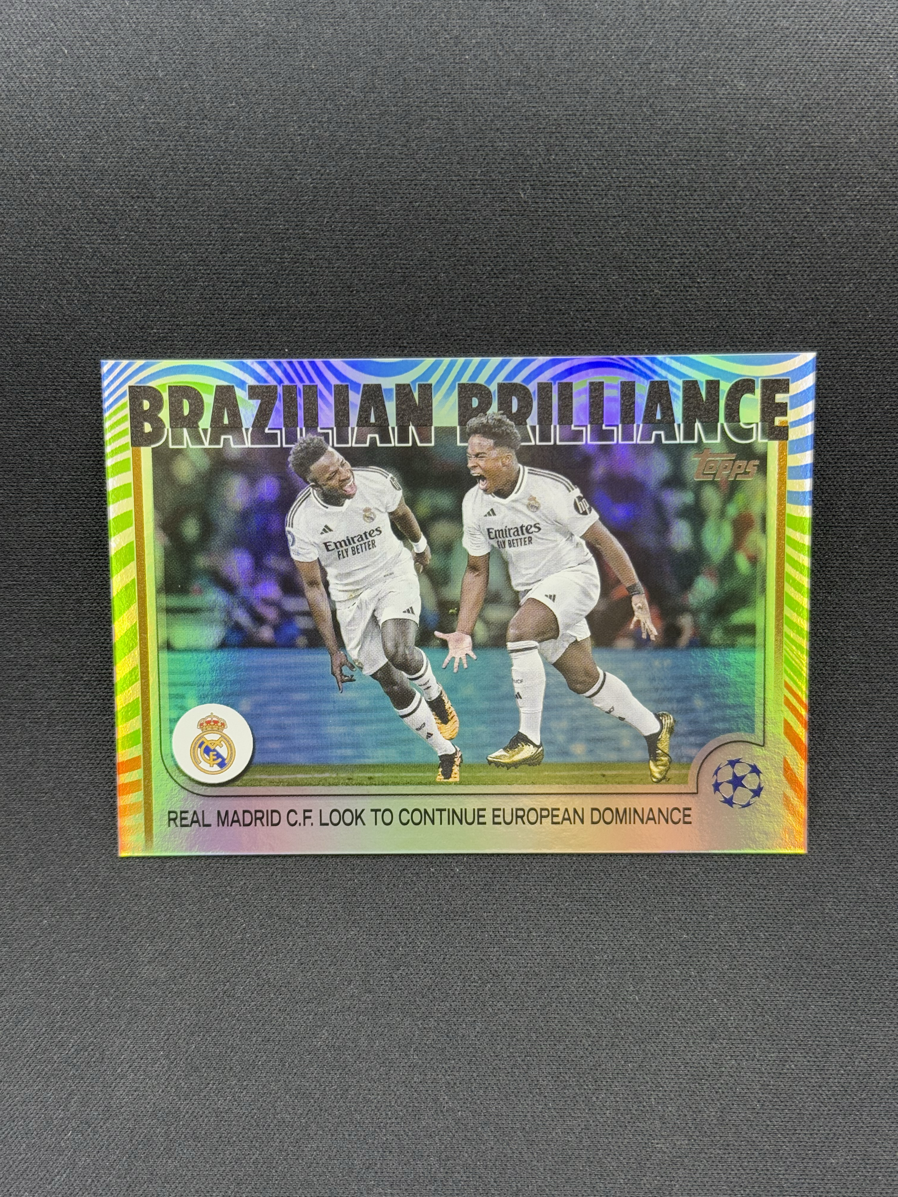 2024-25 Topps UCC Vinicius Junior 【小贝代拍】欧战 UCC 皇马 双人庆祝 维尼修斯 恩德里克 新篇章折 23/36编 低编 卡品如图 拍前看描述 H BT