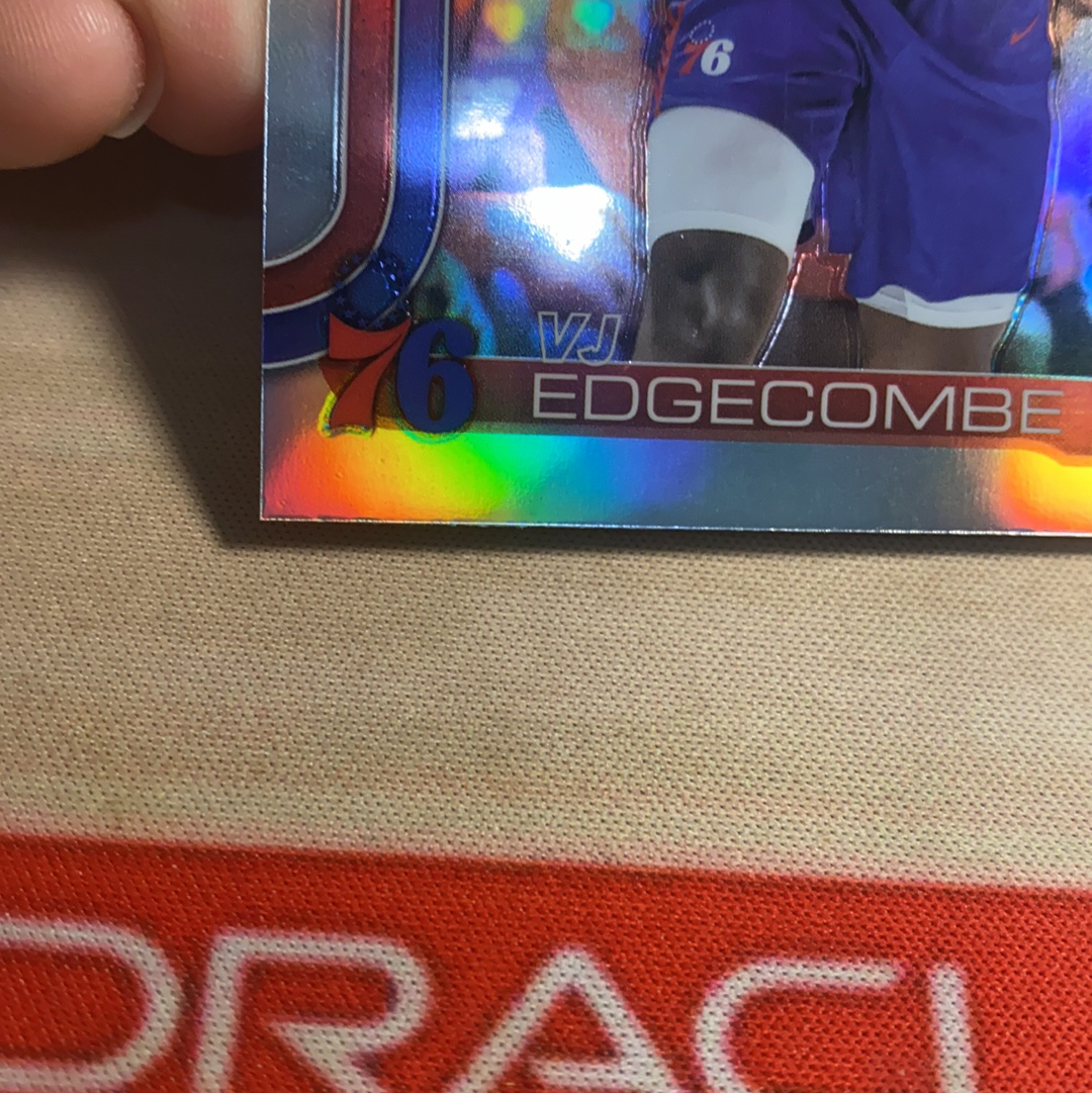 2025-26 Topps Chrome VJ Edgecombe 费城76人 VJ 埃奇库姆 正RC 新秀 银折 #2 卡品如图 凑套必备