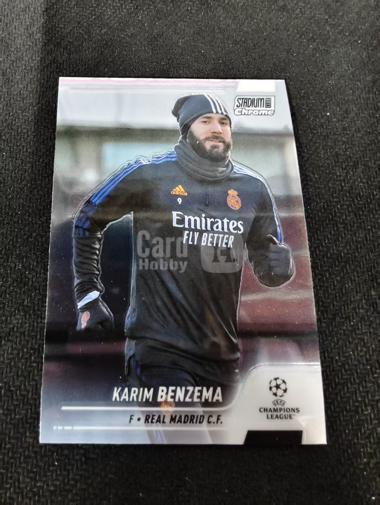【可合并,不累计】2022 Topps Stadium Club Chrome Karim Benzema 本泽马 皇马 竞技场 欧冠 划痕 边角瑕疵 #68