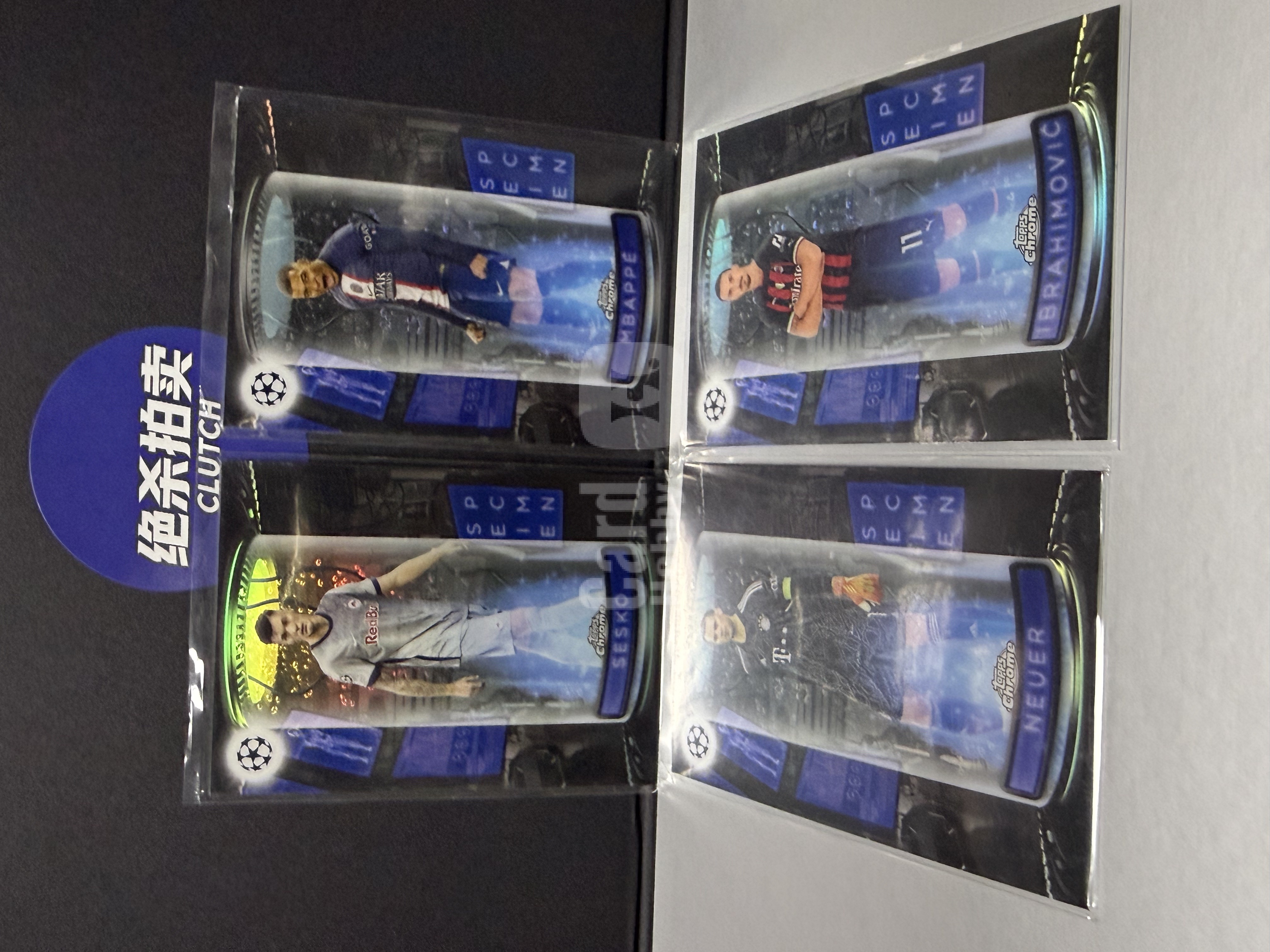 2025-26 Topps UEFA Champions League Kylian Mbappe #177【绝杀拍卖上架速度快】欧冠 4张卡打包 姆巴佩 纽维尔 伊布 谢尔科 凑套必备 卡品如图