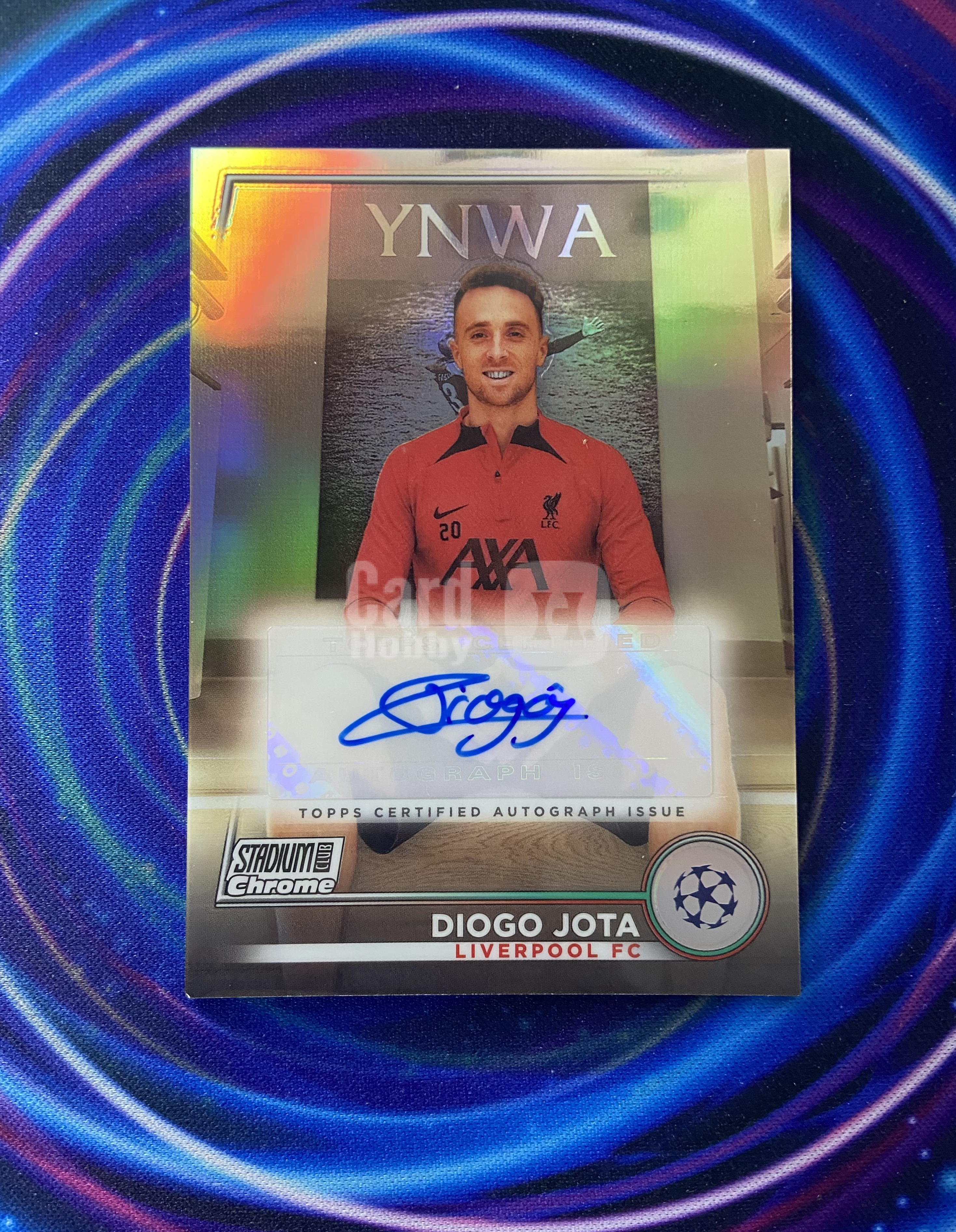 2023 Topps Stadium Club Chrome Diogo Jota 欧冠竞技场 利物浦 葡萄牙 迪奥戈 若塔 银折 签字 实卡精美 收藏必备 万卡-LRJ