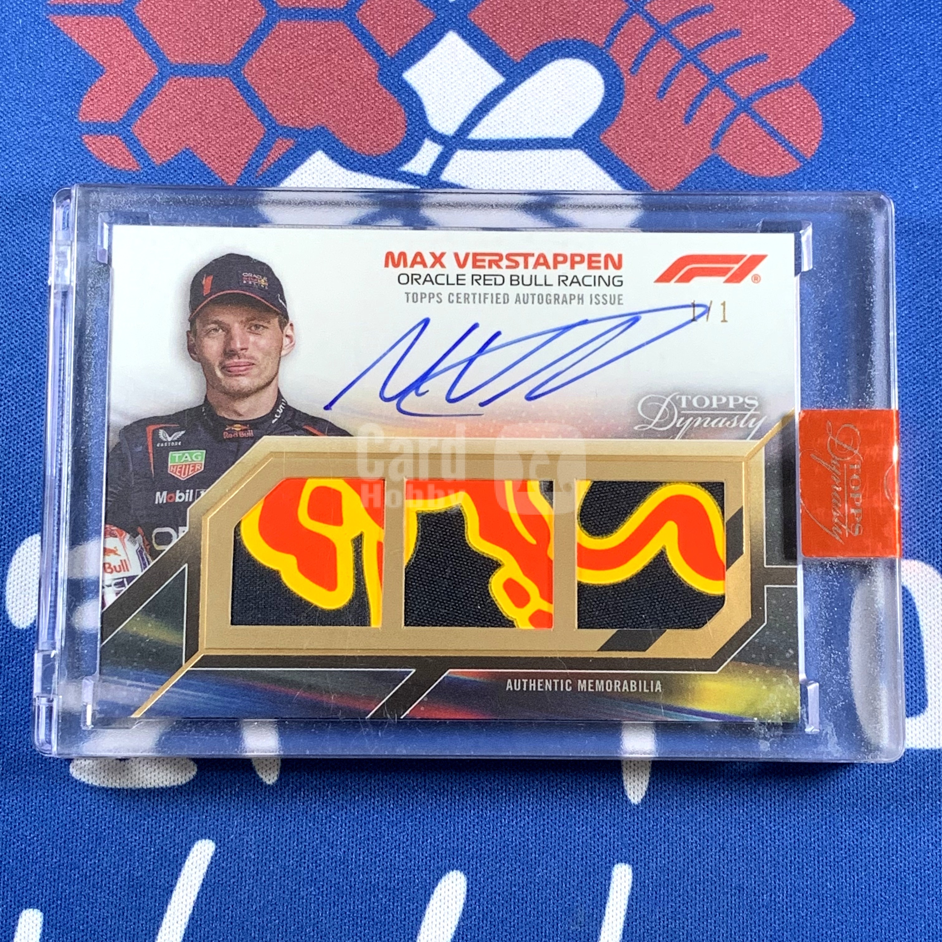 2023 Topps Dynasty Max Verstappen 【海宝】F1 王朝 维斯塔潘 1/1编 1of1 一编一 红牛队徽logo 三窗暴力PA签字卡 卡签 原封砖 顶级收藏【F1】