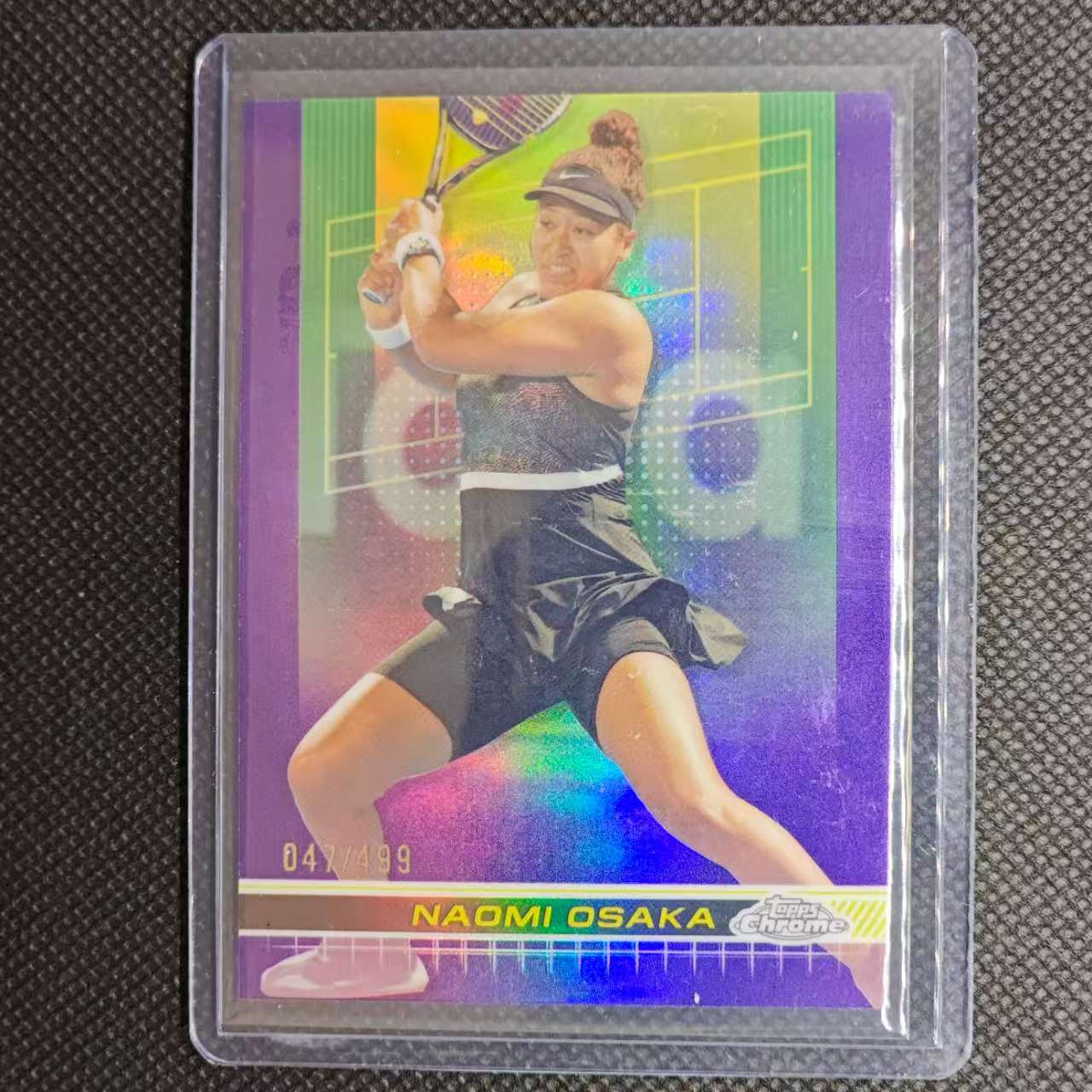 2024 Topps Chrome naomi osaka 团长#日本 大坂直美 047/499编 紫折 折射 四届大满贯单打冠军得主 前女单世界排名第一 卡品细节看图