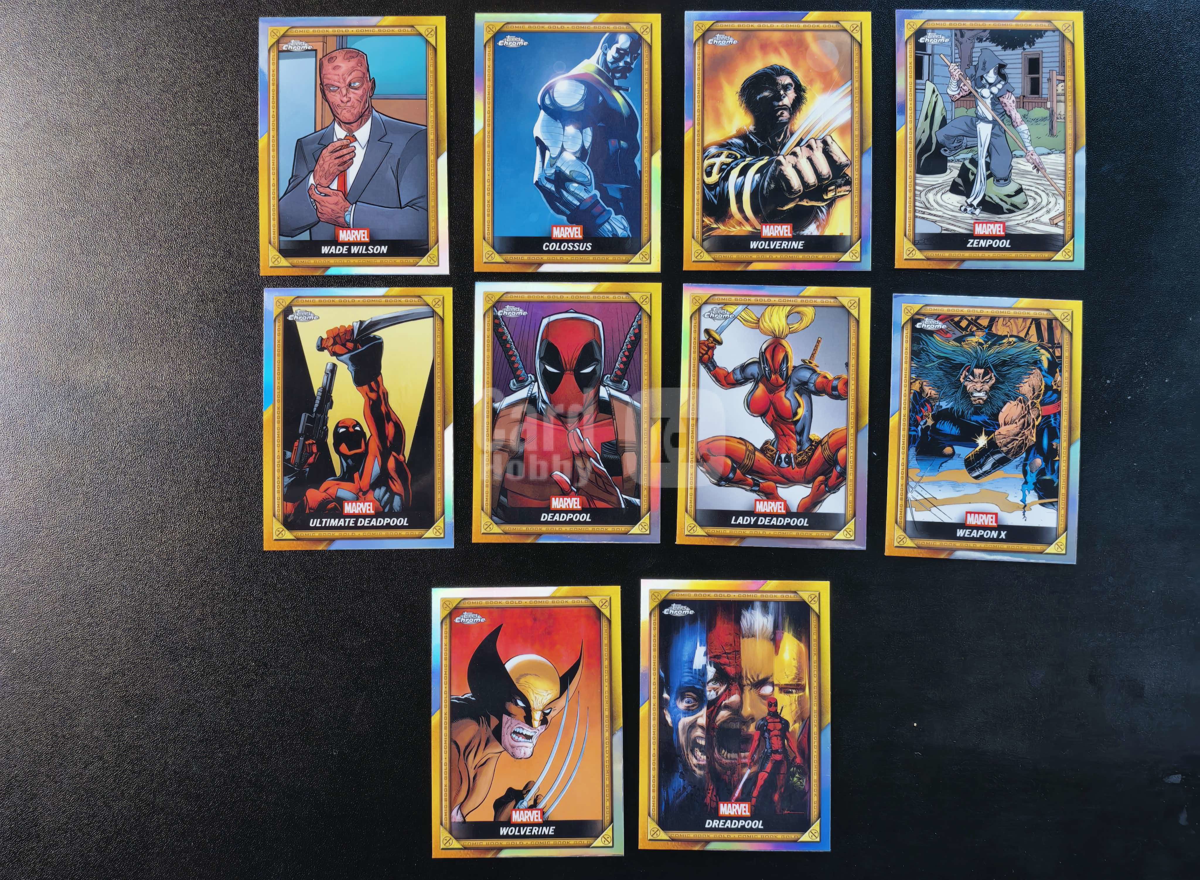 2025 Topps Chrome Marvel Deadpool 漫威 死侍与金刚狼 银折 10张打包出 卡品如图 拍前看描述 只合并当天 不累计