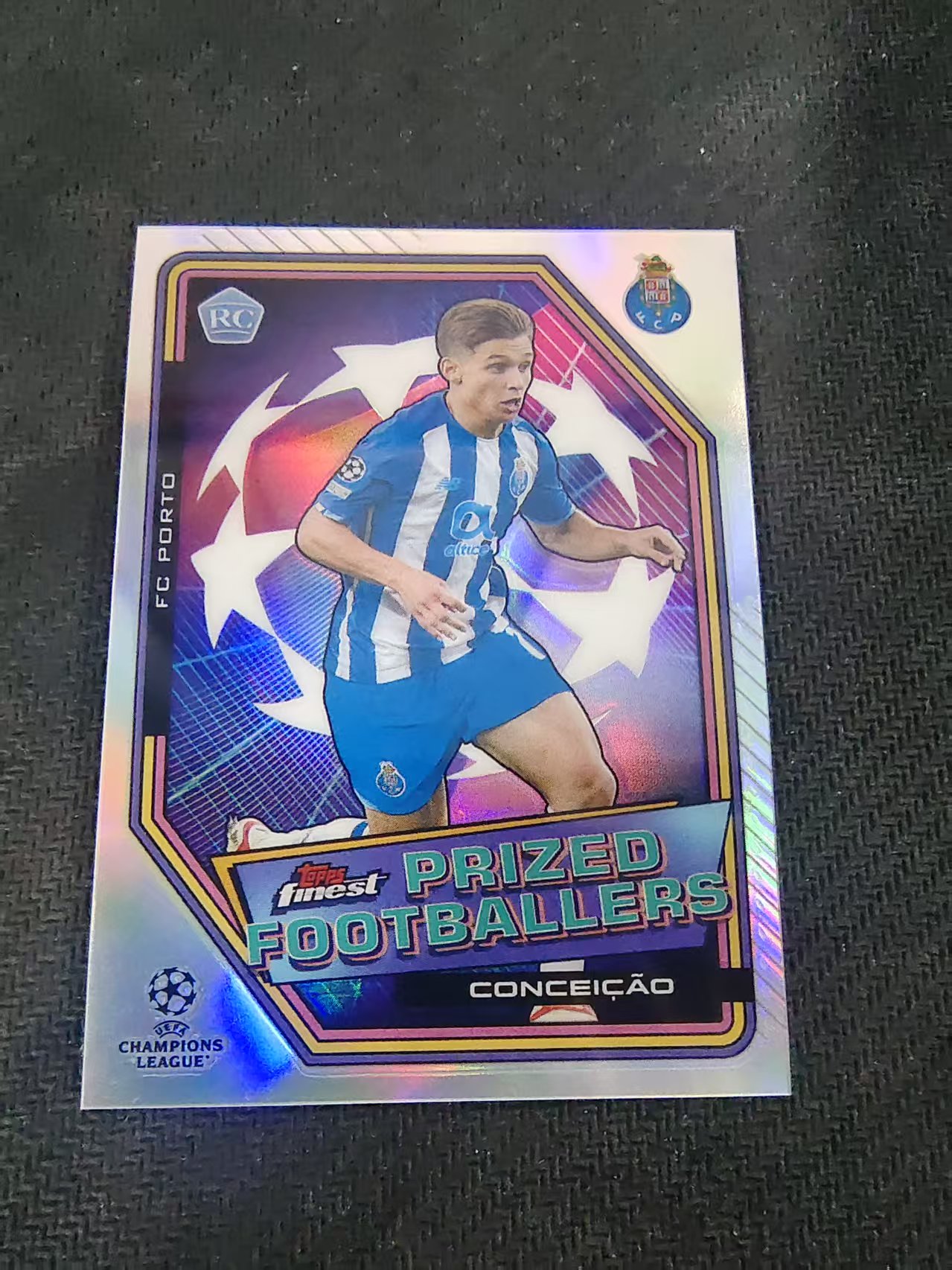 【可合并,不累计】2022 Topps Finest Francisco Conceicao RC 欧冠 孔塞桑 新秀 波尔图 银折 典范球员特卡 划痕 边角瑕疵