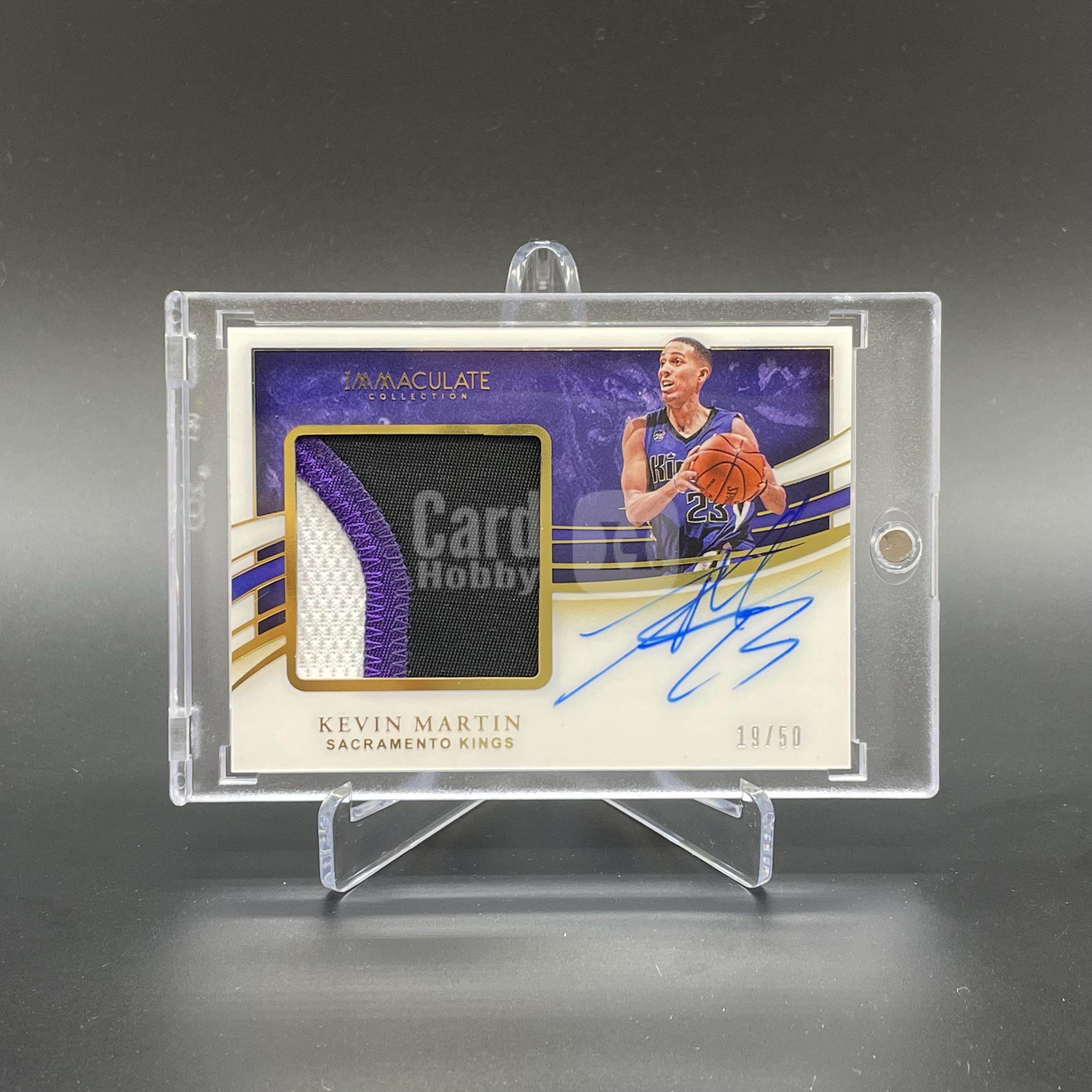 2019-20 Panini Immaculate Kevin Martin 【无界代卖】国王 凯文 马丁 19/50编 PPA 镜面PA 签字 卡签 暴力三色大窗Patch 品墨如图 不累计 Zz