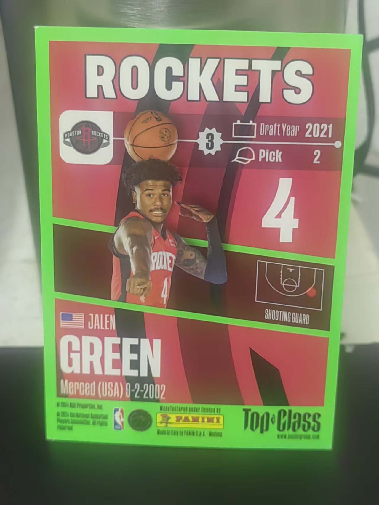2024 Panini Top Class Jalen Green TC 杰伦 格林 火箭 篮 白边白角 不保卡品 卡品如图