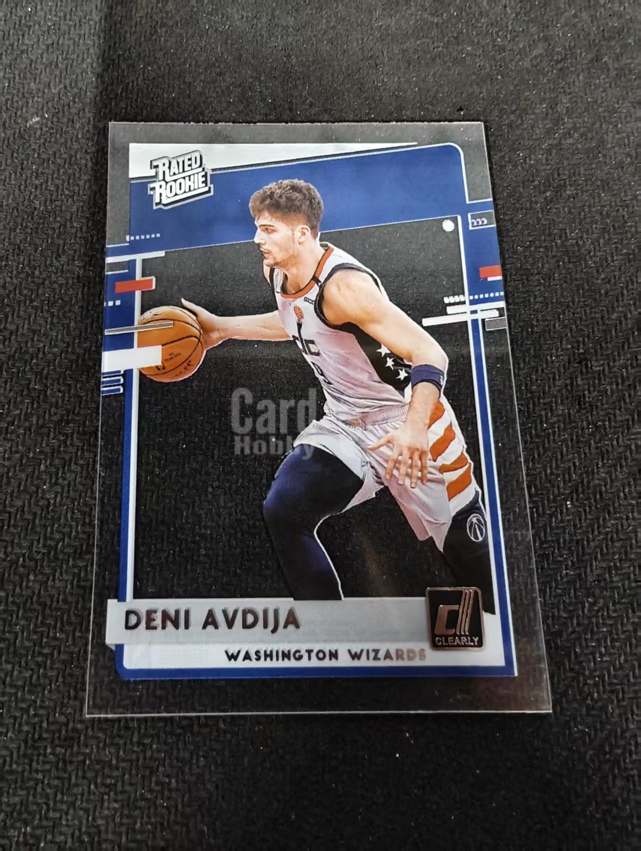 2020-21 Panini Clearly Donruss Deni Avdija RC 阿夫迪亚 奇才 新秀 杜蕾斯 胶片 划痕 边角瑕疵 #89