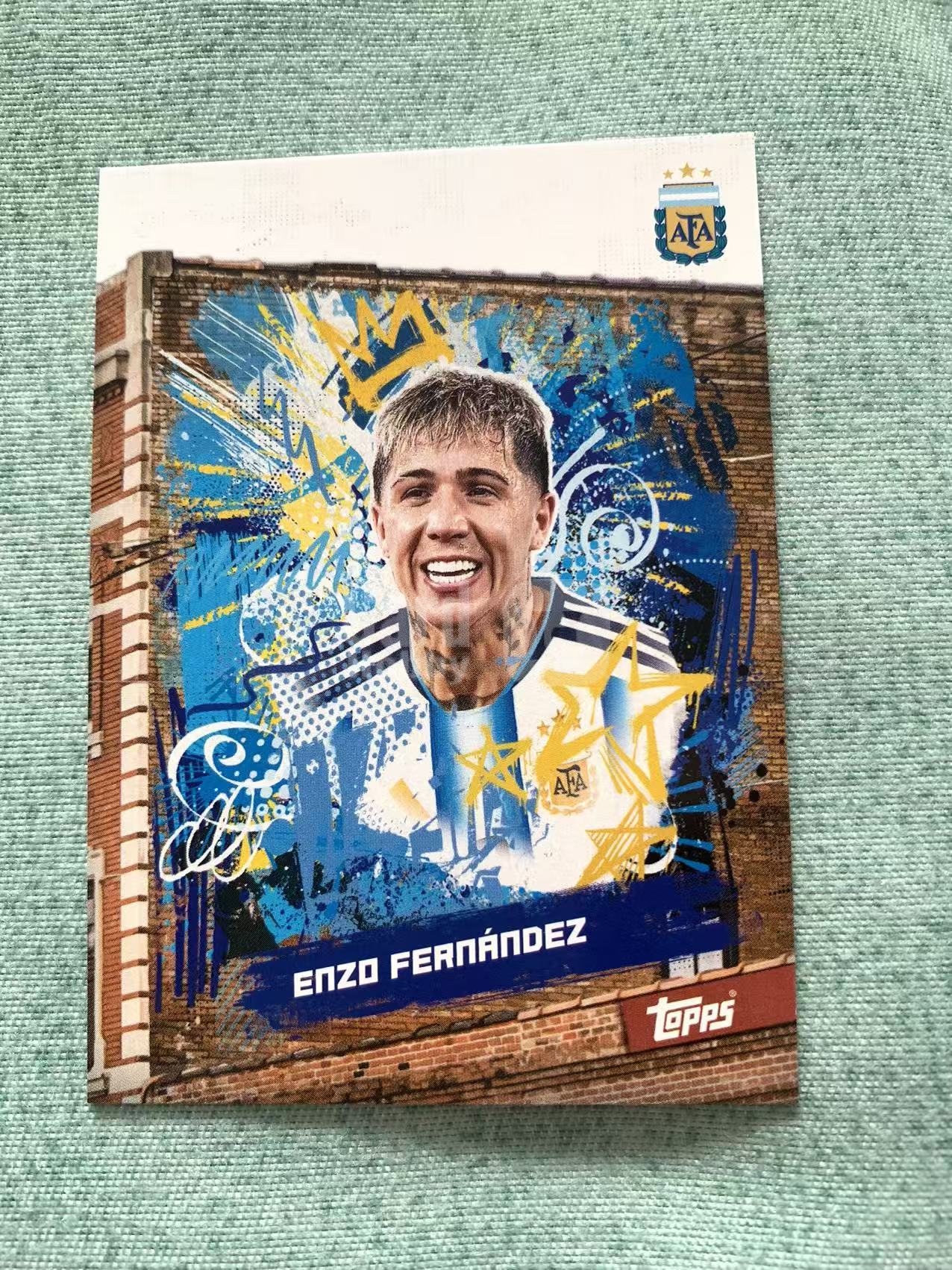 2026 Topps Argentina Enzo Fernandez Base 阿根廷 Team队盒 街区艺术普卡 恩佐 费尔南德斯 base 齐全
