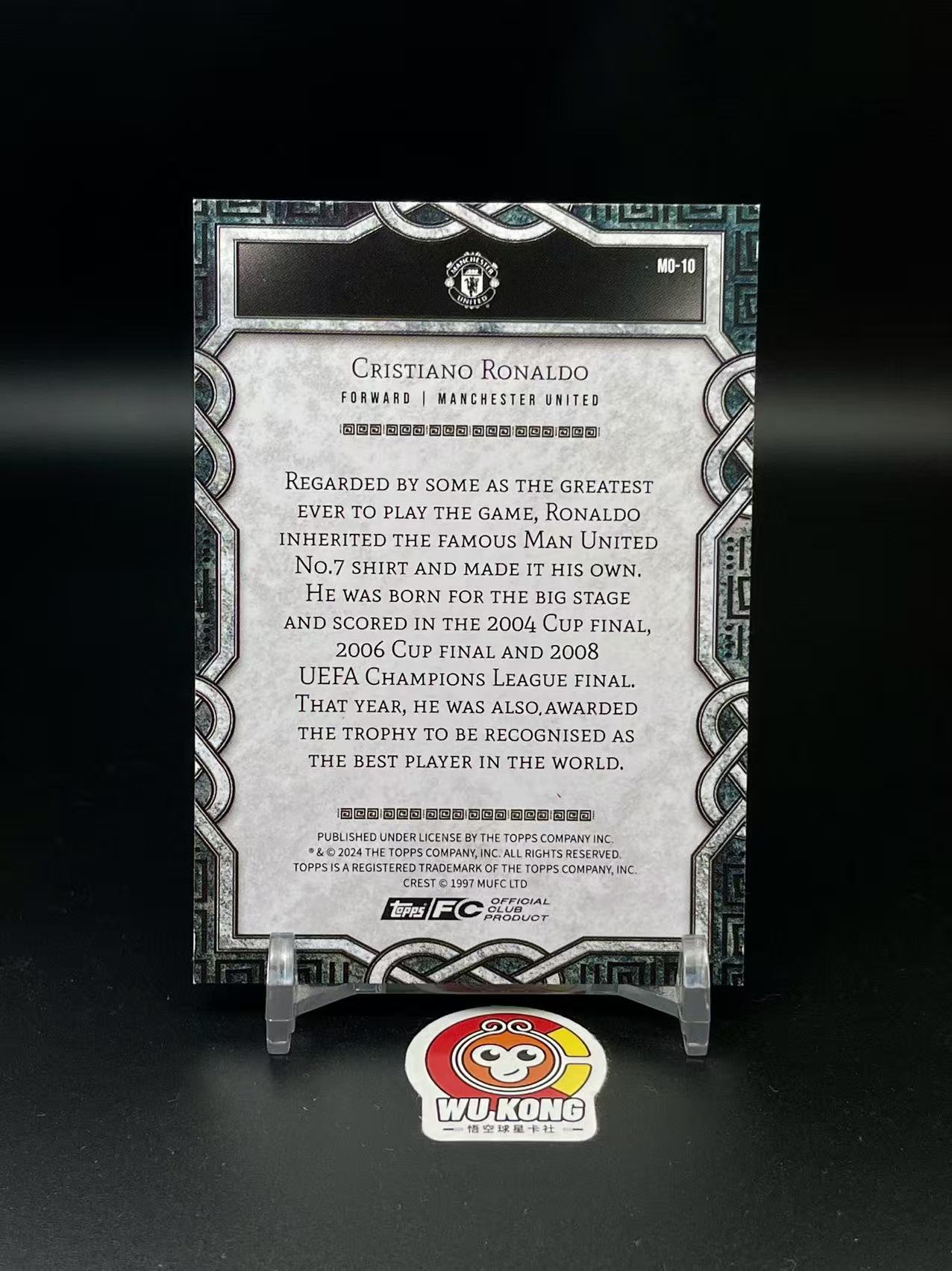 2024 Topps Topps Cristiano Ronaldo C罗 /199编 曼联队盒 皇马 葡萄牙 C罗纳尔多 瑕疵如图 值得收藏 投资必备【悟空拍卖】wd