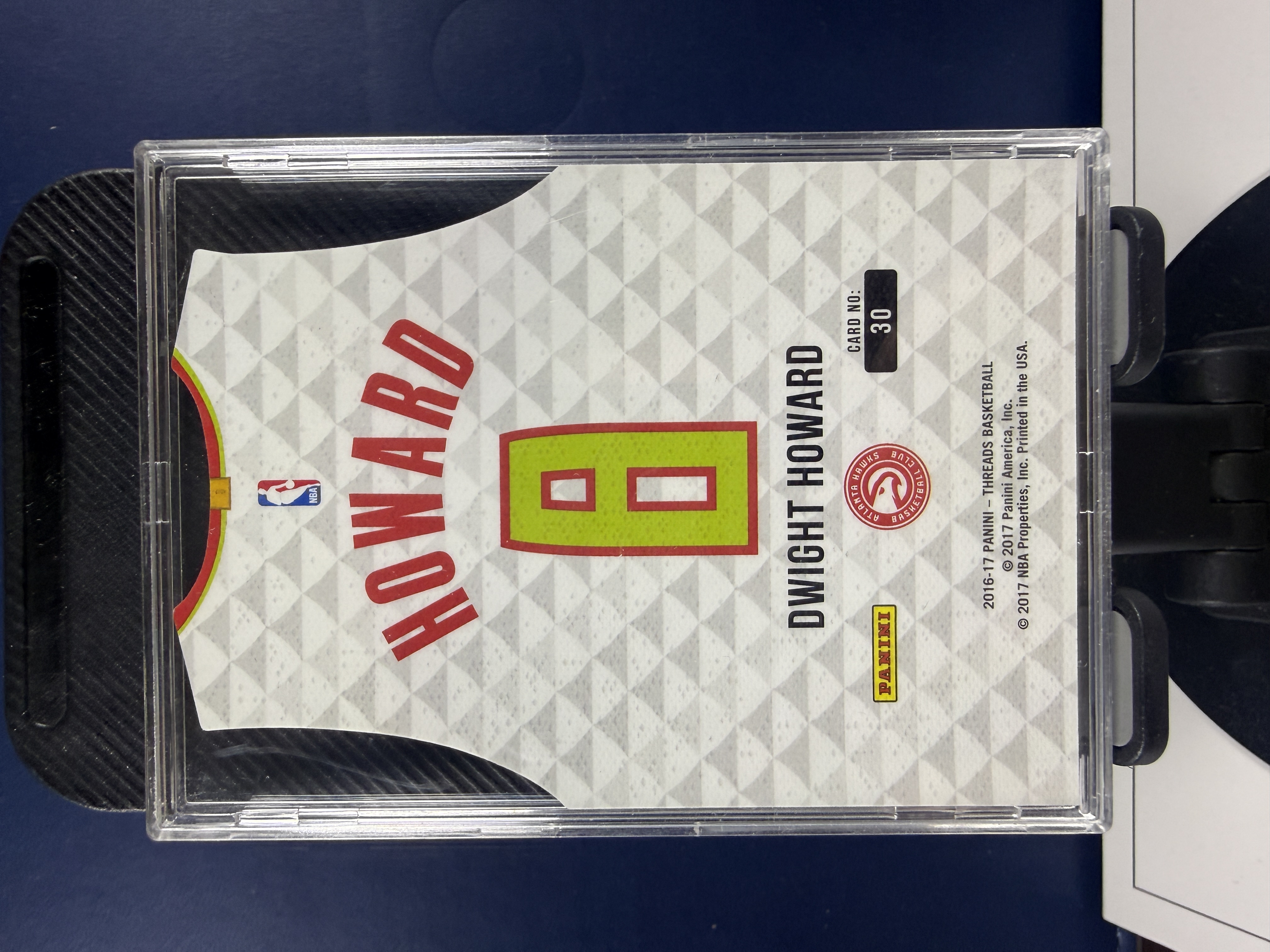 2016-17 Panini Threads Dwight Howard 小背心 老鹰 德怀特霍华德 Team Threads 异形切割 特卡 收藏必备 (沸腾)