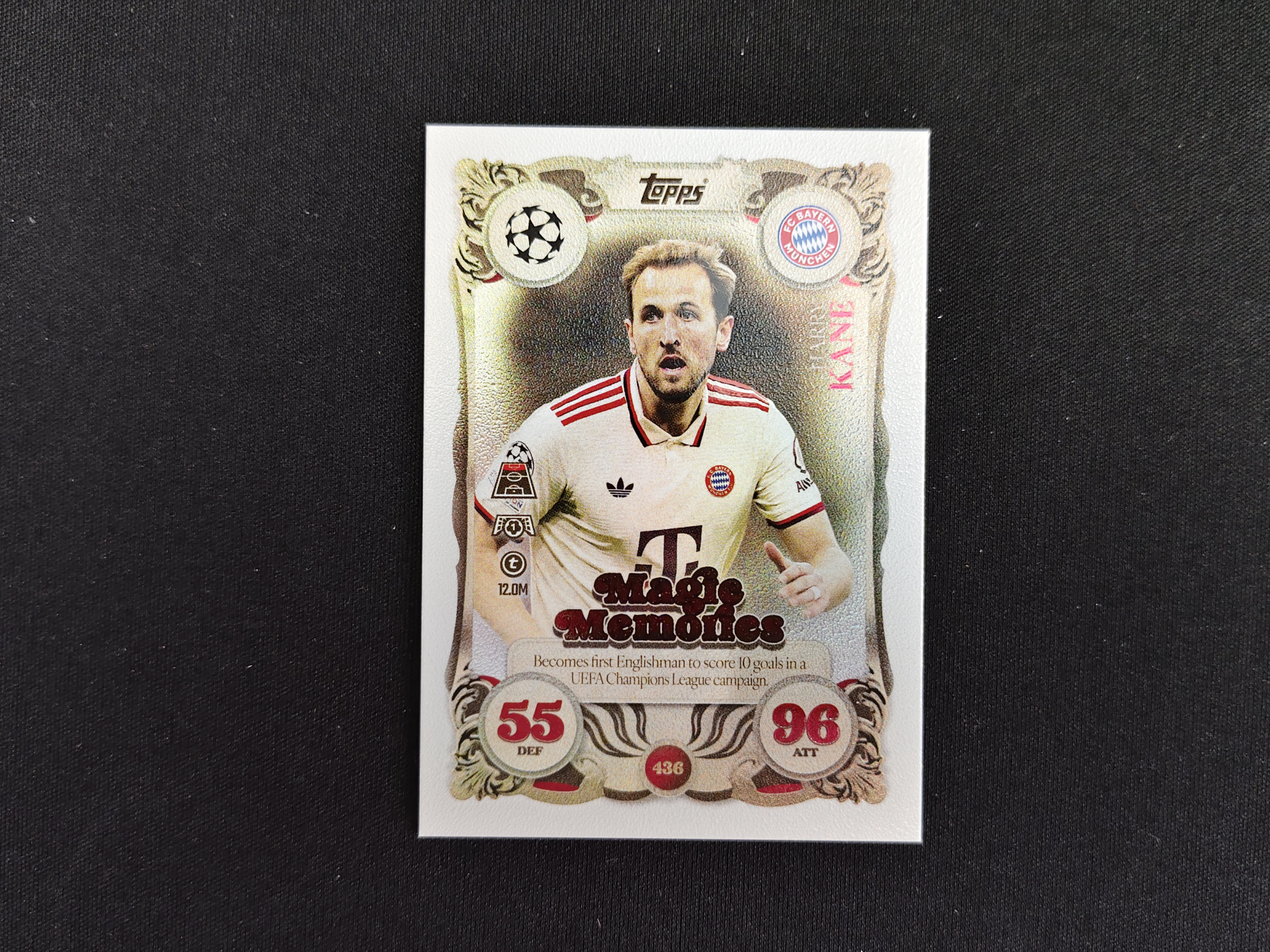 2026 Topps Match Attax Harry Kane 【免费接代拍】拜仁 凯恩 彩虹闪卡 魔法记忆特卡 实卡精美 卡品如图