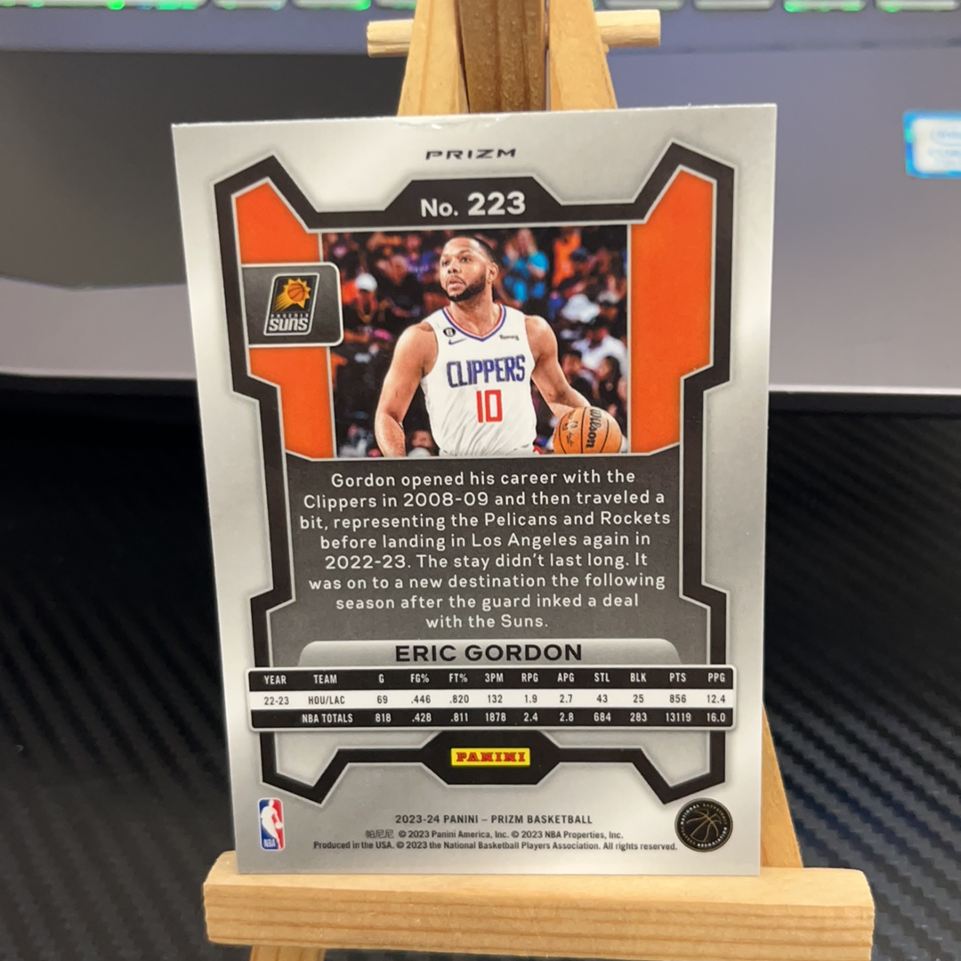 2023-24 Panini Prizm Eric Gordon 埃里克 戈登 太阳 银折 折射 prizm系列 pz 卡品如图 凑图必备 值得收藏!免费代卖!