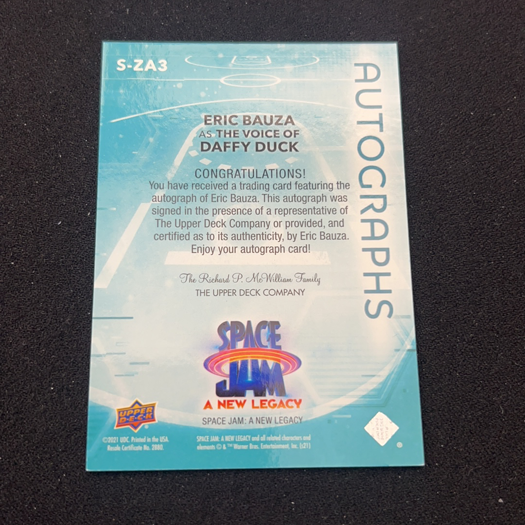 2021 Upper Deck Space Jam Daffy Duck 【小V代拍】Daffy Duck 签字 贴签 空中大灌篮 不保卡品 卡品如图【阿里嘎多】z