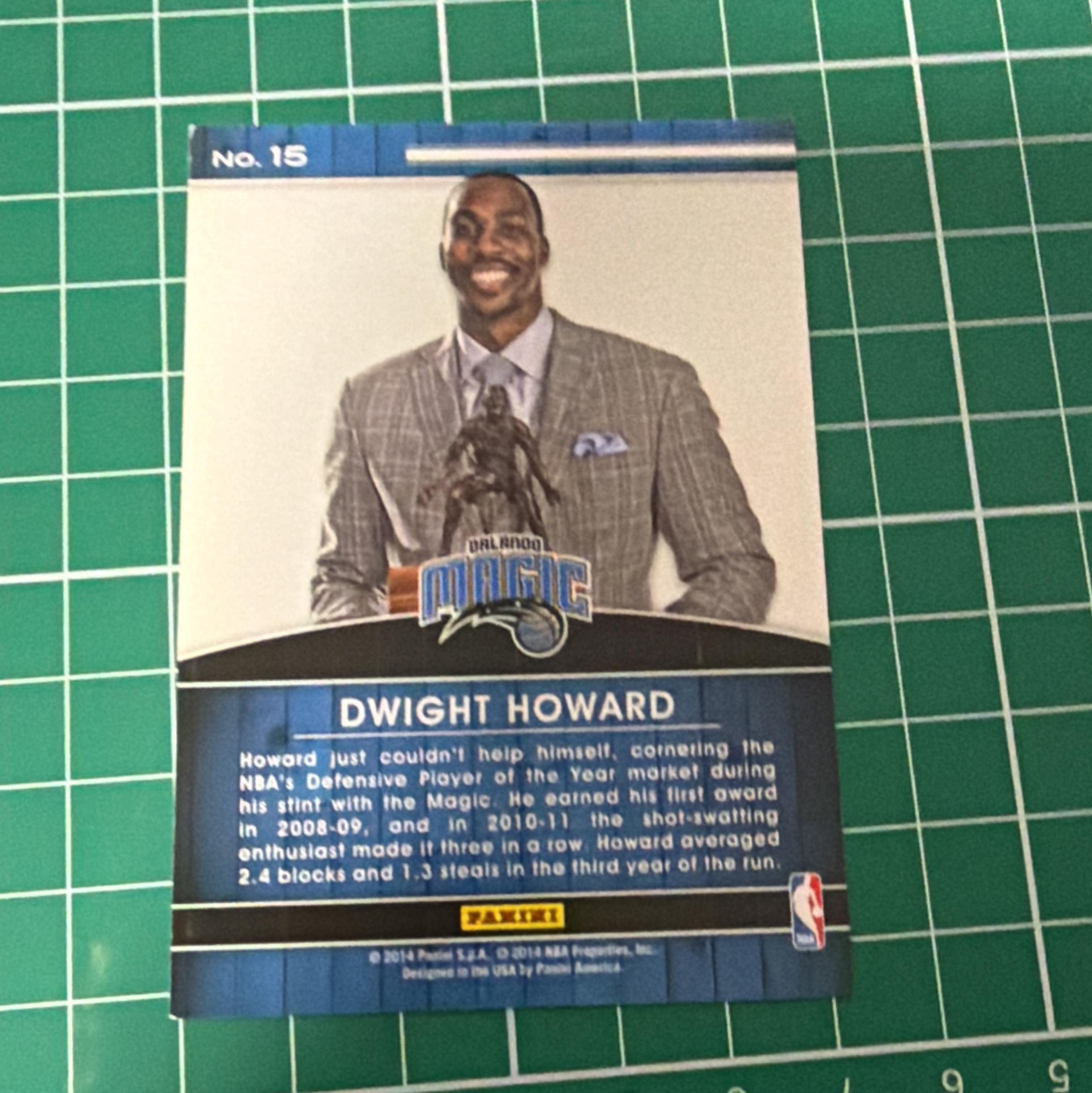 2014-15 Panini S.p.A Dwight Howard 中雅图/中亚图 德怀特霍华德 火花 魔兽 捧杯特卡 荣誉特卡 High Honors 老卡 绝版卡 稀有大比例