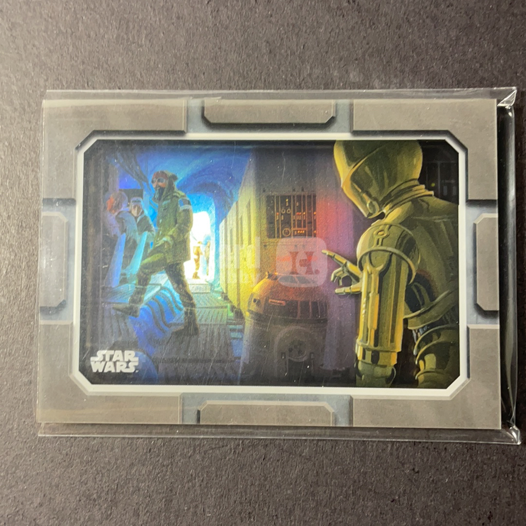 2025 Topps Star Wars 星球大战 C-3PO R2-D2 霍斯星球基地 超大比例沙盒特卡1:2054 序号LAY-2 2025 Topps Chrome星战银河Galaxy系列