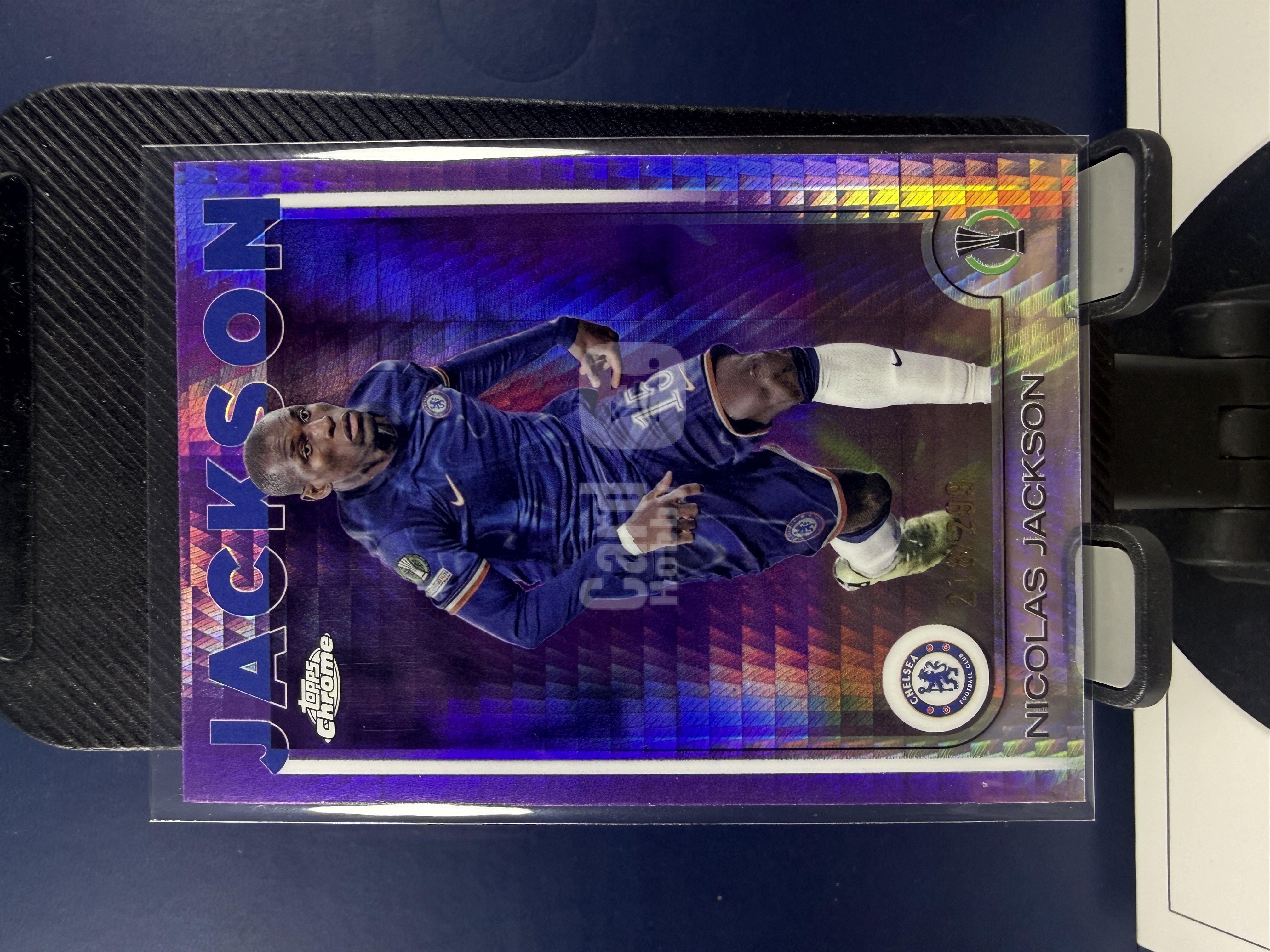 2024-25 Topps Chrome Nicolas Jackson TC 欧冠 切尔西 杰克逊 紫折 折射 218/299编 收藏必备 (沸腾)
