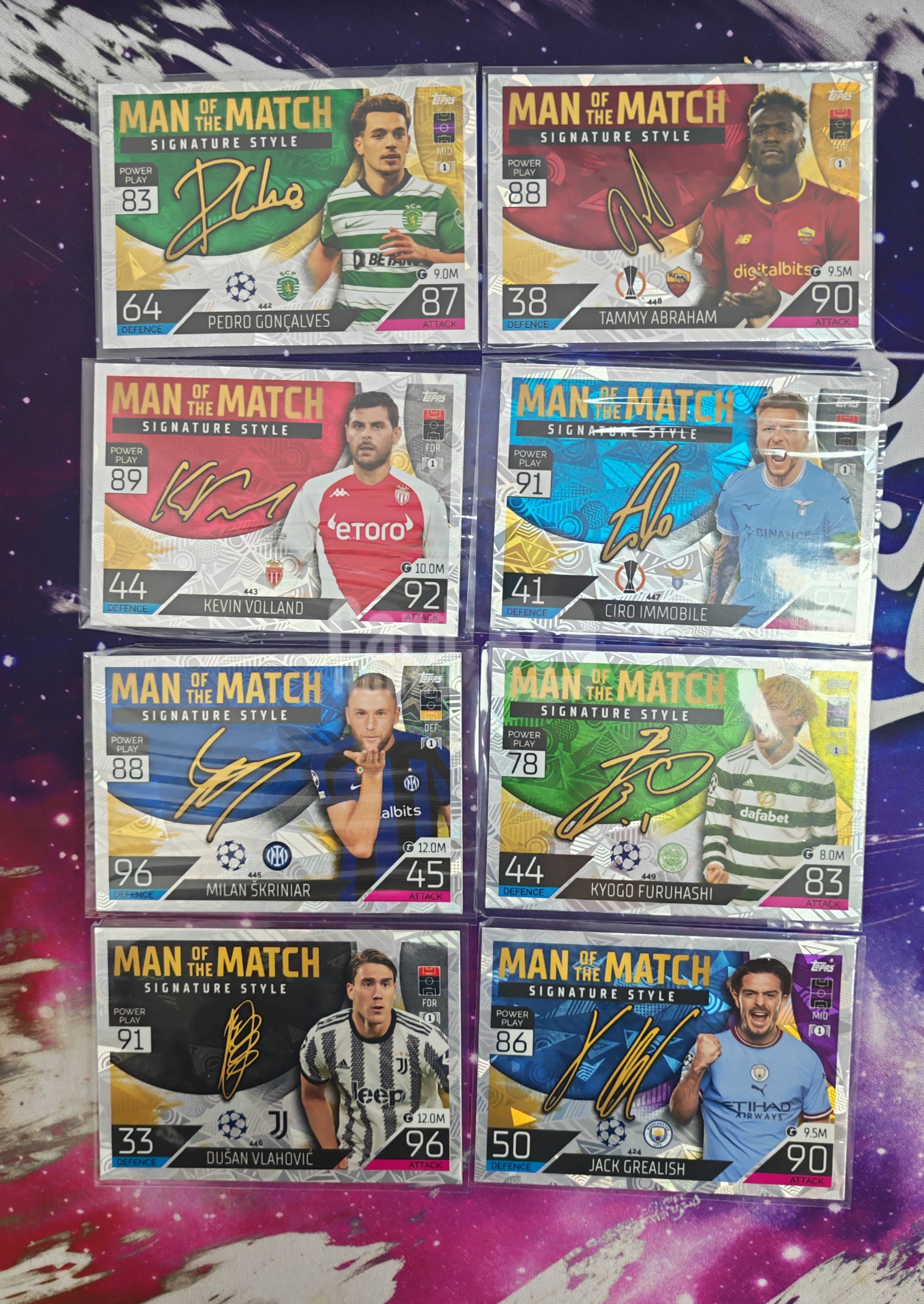 2022-23 Topps Match Attax 游戏版 印签 man of the match 一图打包 收藏凑套俱佳 不保卡品