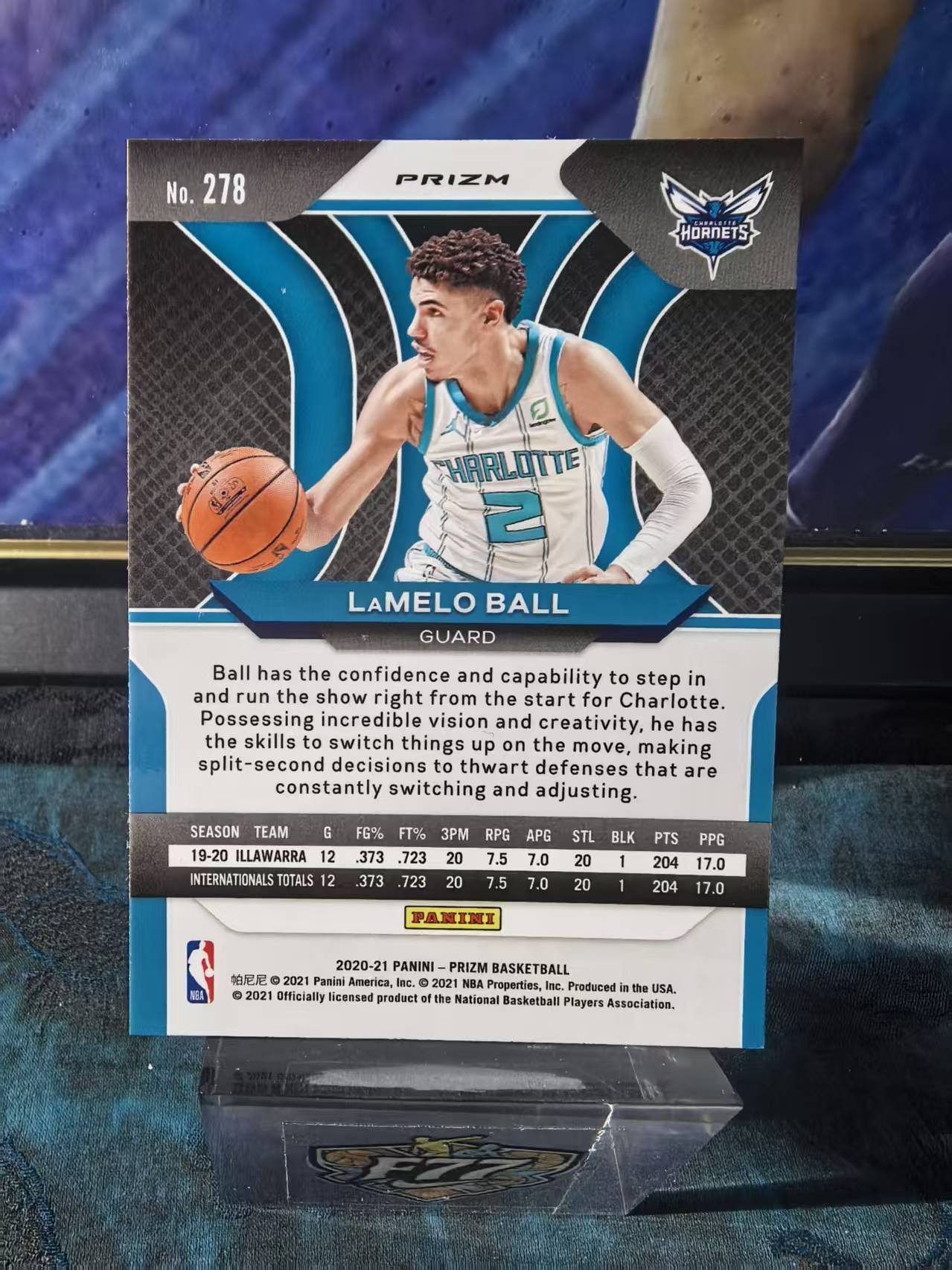 2020-21 Panini Prizm LaMelo Ball Pz 黄蜂 新秀RC 拉梅洛 鲍尔 三球 银折 正银折 base 值得珍藏 凑套 微瑕 收藏必备 狗夏
