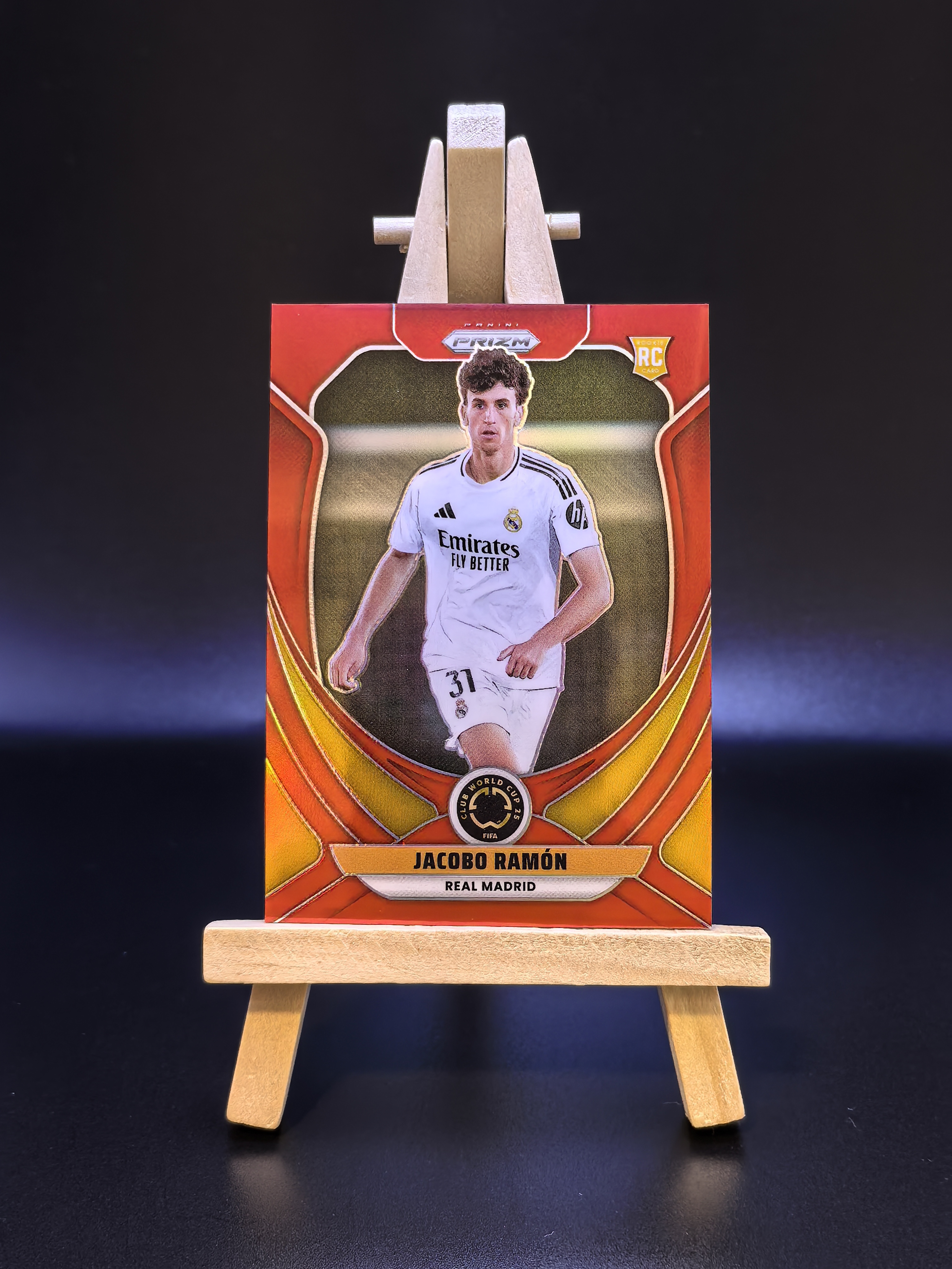 2024-25 Panini Prizm 元年世俱杯pz Jacobo Ramon 雅各布・拉蒙 西班牙 皇马 皇家马德里 超新星 新秀RC标 红折 限量199编 卡品如图(cy)