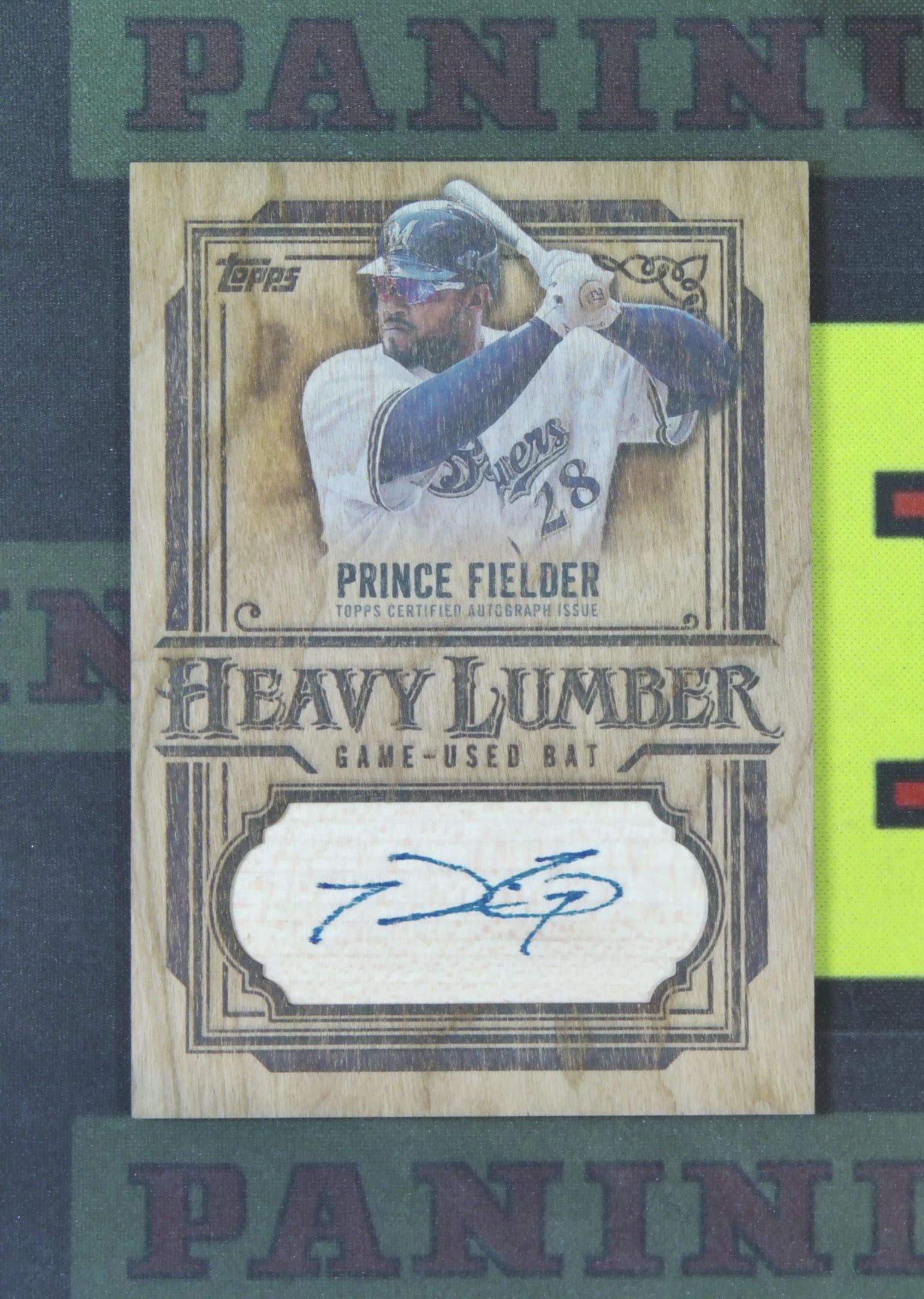 2025 Topps Update Prince Fielder Nirvana Project 普林斯 菲尔德 密尔沃基酿酒人 名宿 木板 签字 卡签 物料 大比例 SSP 卡品如图 panpan¥