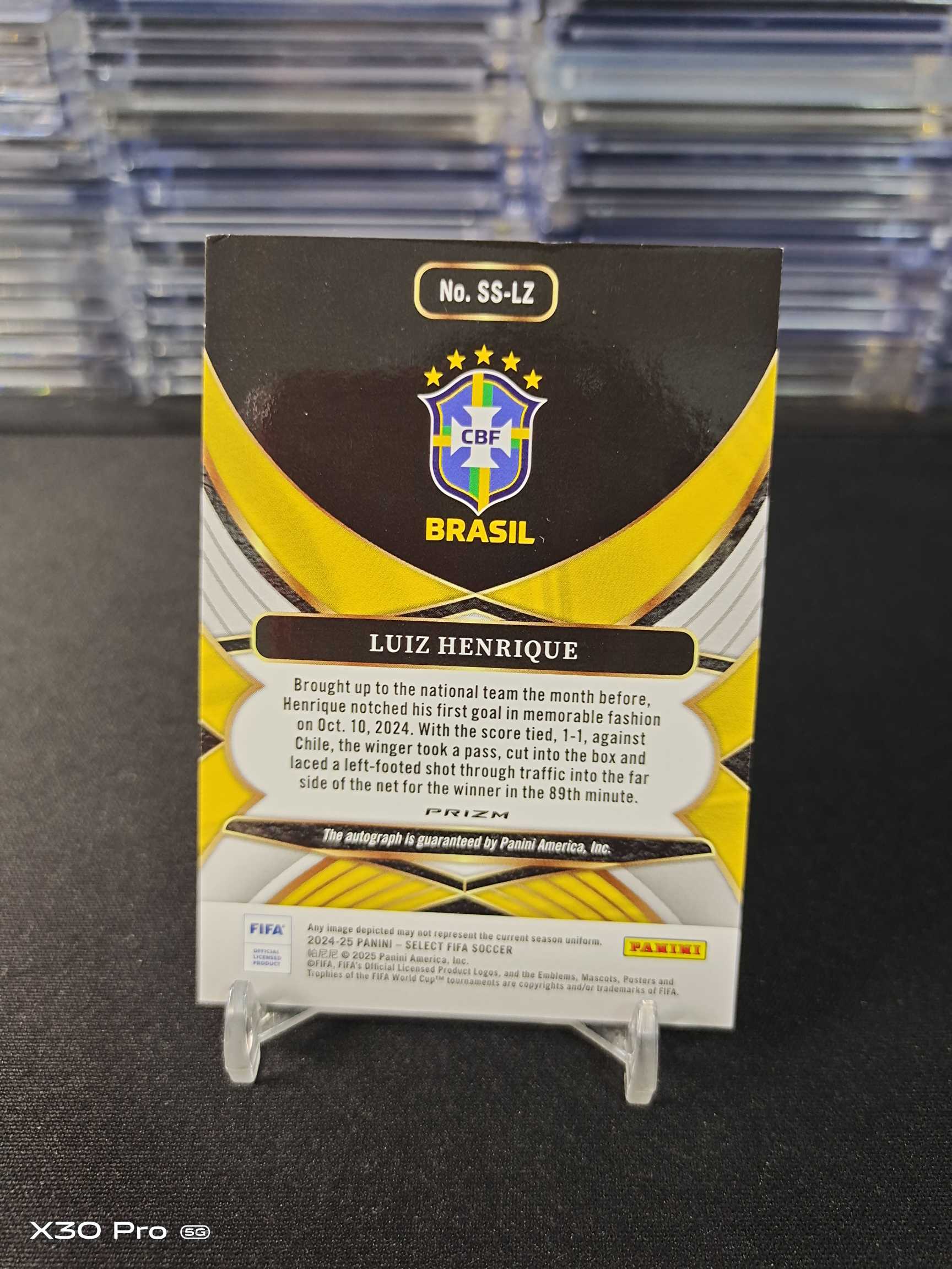 【小加速拍】恩里克 签字 折射 Sign Panini Select 巴西 Luiz Henrique (昕宁)
