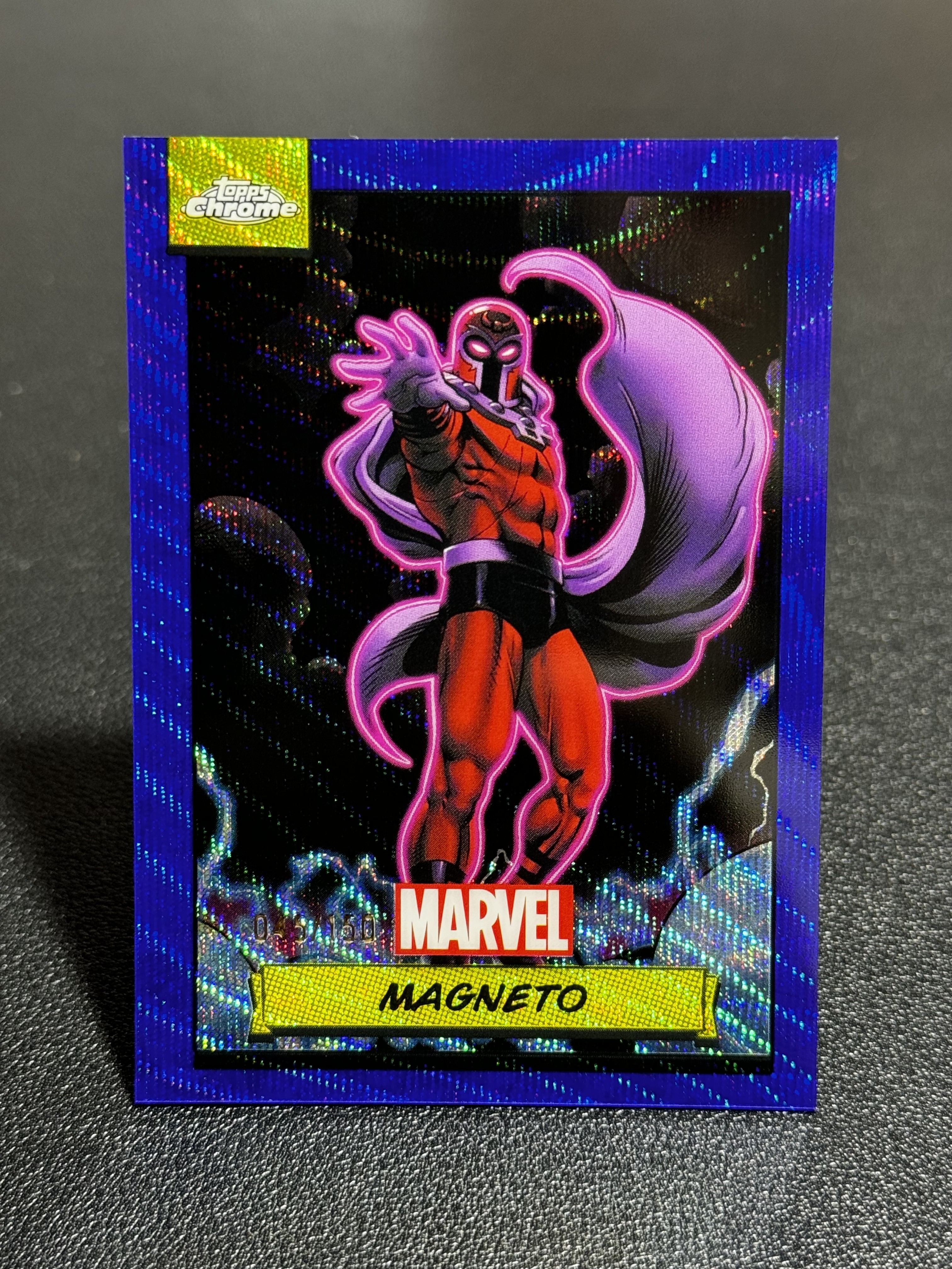 2024 Topps Marvel (MCU) Chrome TC 漫威 元年 Base 蓝折 蓝波纹折 150编 万磁王 111 LWWF 卡淘