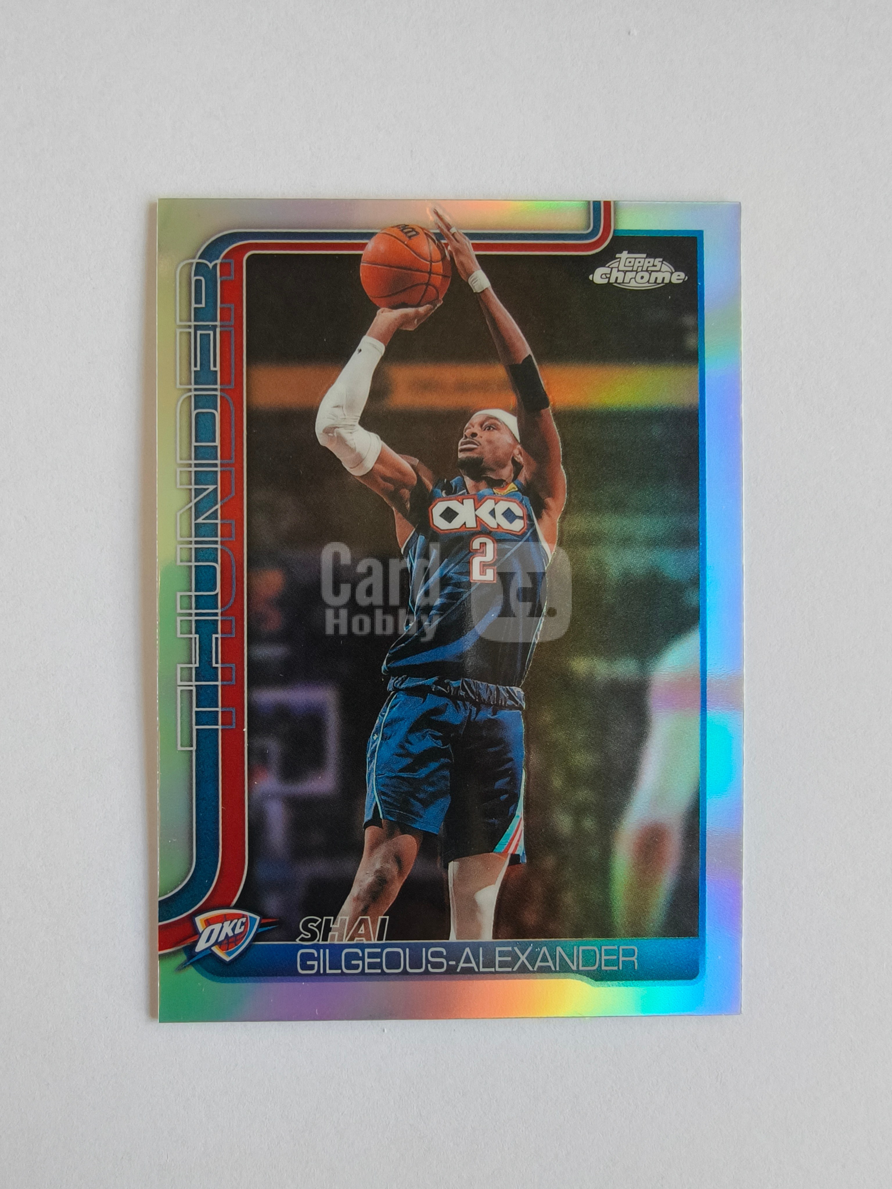 2026 Topps Chrome Update Shai Gilgeous-Alexander NBA 雷霆 谢伊 吉尔杰斯 亚历山大 SGA base银折 实卡好看 收藏凑套 卡品如图 XY689
