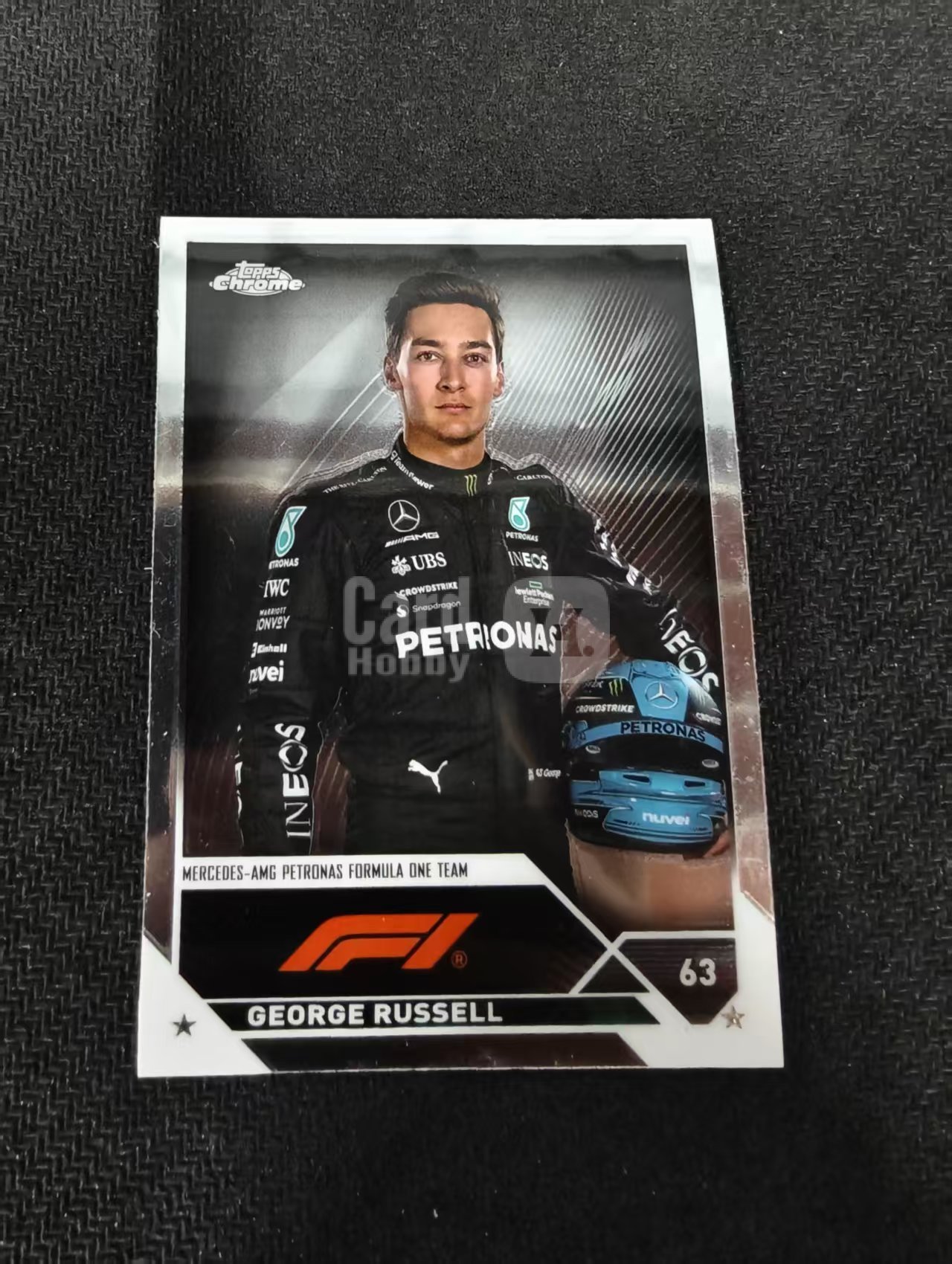 2023 Topps Chrome F1 George Russell 乔治 拉塞尔 梅赛德斯车队 划痕 边角瑕疵 #13