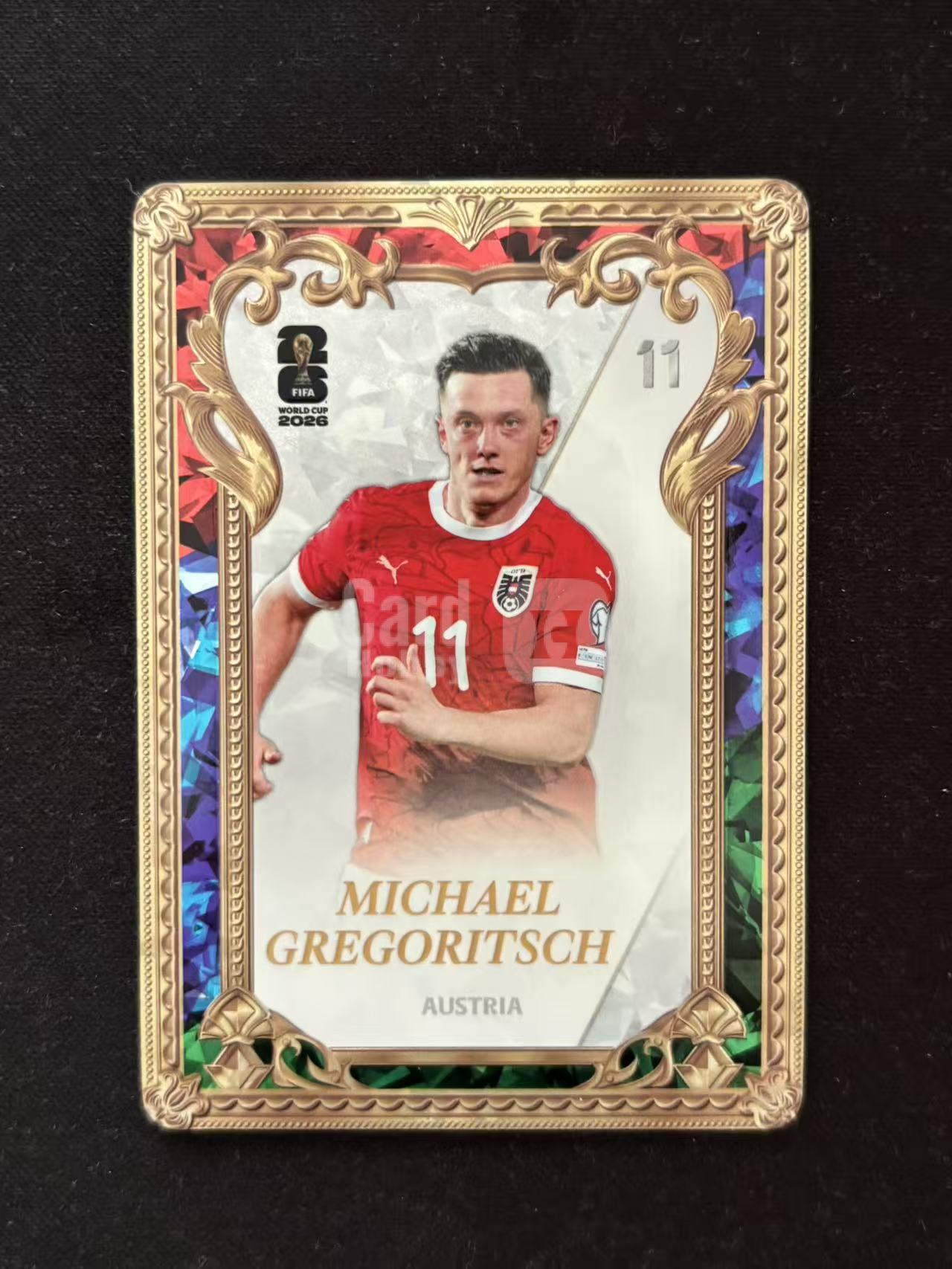 【星辰】2026 Panini 卡游 FIFA WORLD CUP 世界杯 50元包 厚卡 铭金卡 超凡系列 奥地利 格雷戈里奇 GREGORITSCH 折射 特卡 实卡精美