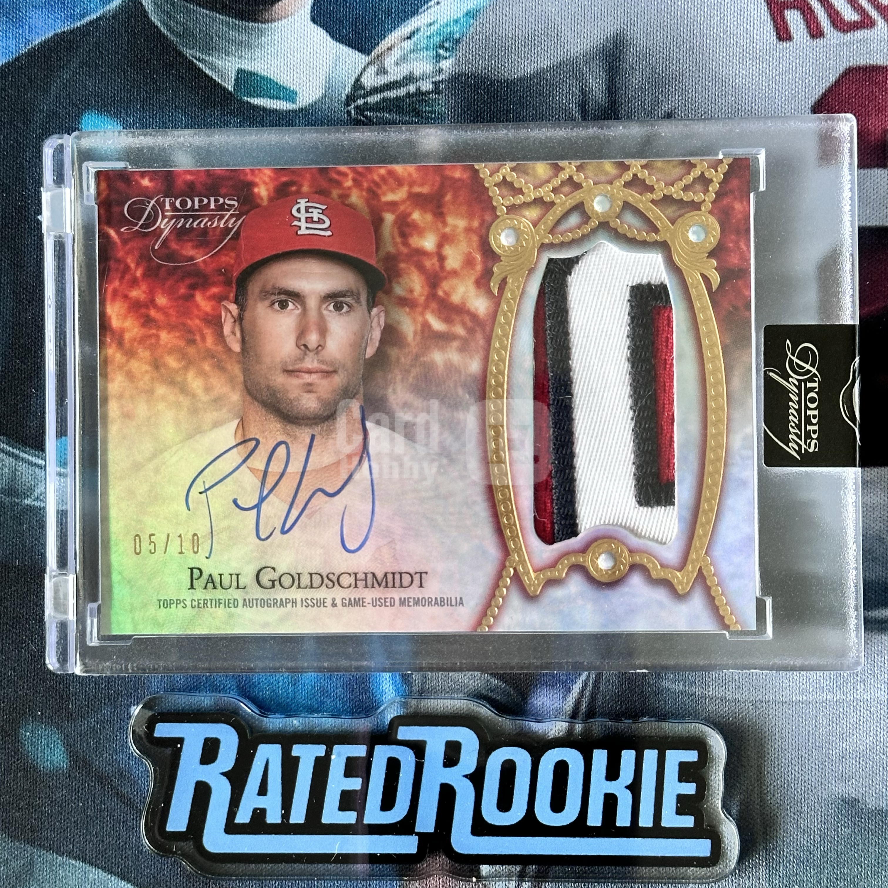 2022 Topps Dynasty Paul Goldschmidt 保罗戈德施密特 王朝05/10编原封砖PA卡签签字 红雀一垒手 大窗 ...