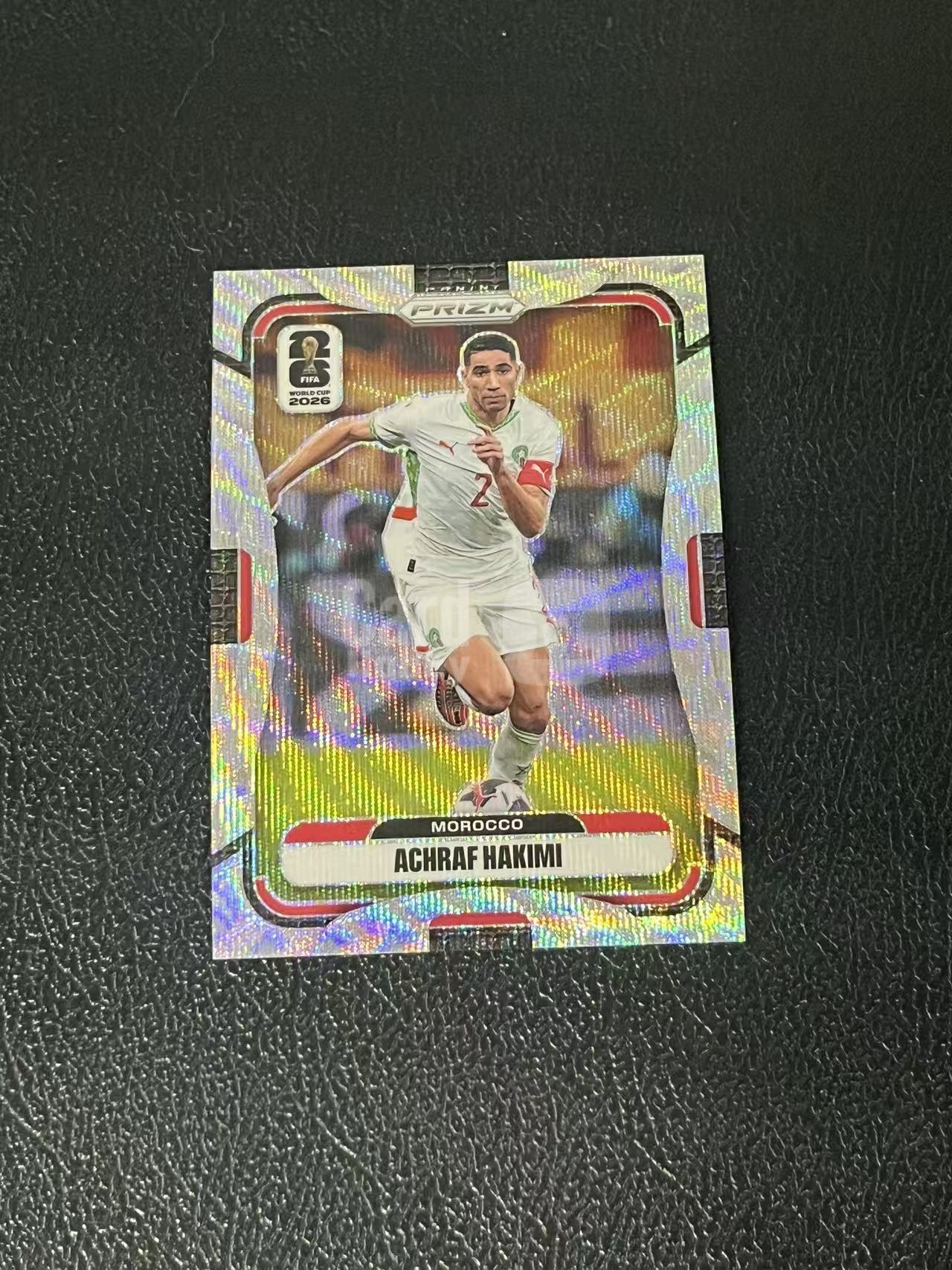 2026 Panini World Cup Prizm Achraf Hakimi 阿什拉夫 哈基米 波纹折 摩洛哥 世界杯 银折 实卡精美 卡品如图 LA-5