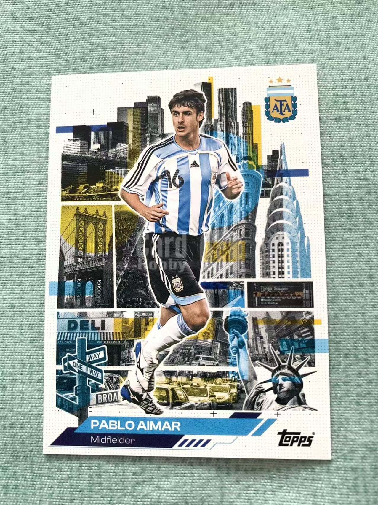 2026 Topps 阿根廷队盒 Pablo Aimar #48 阿根廷 传奇名宿 巴勃罗 艾马尔 地标特卡 base 卡品如图 齐全