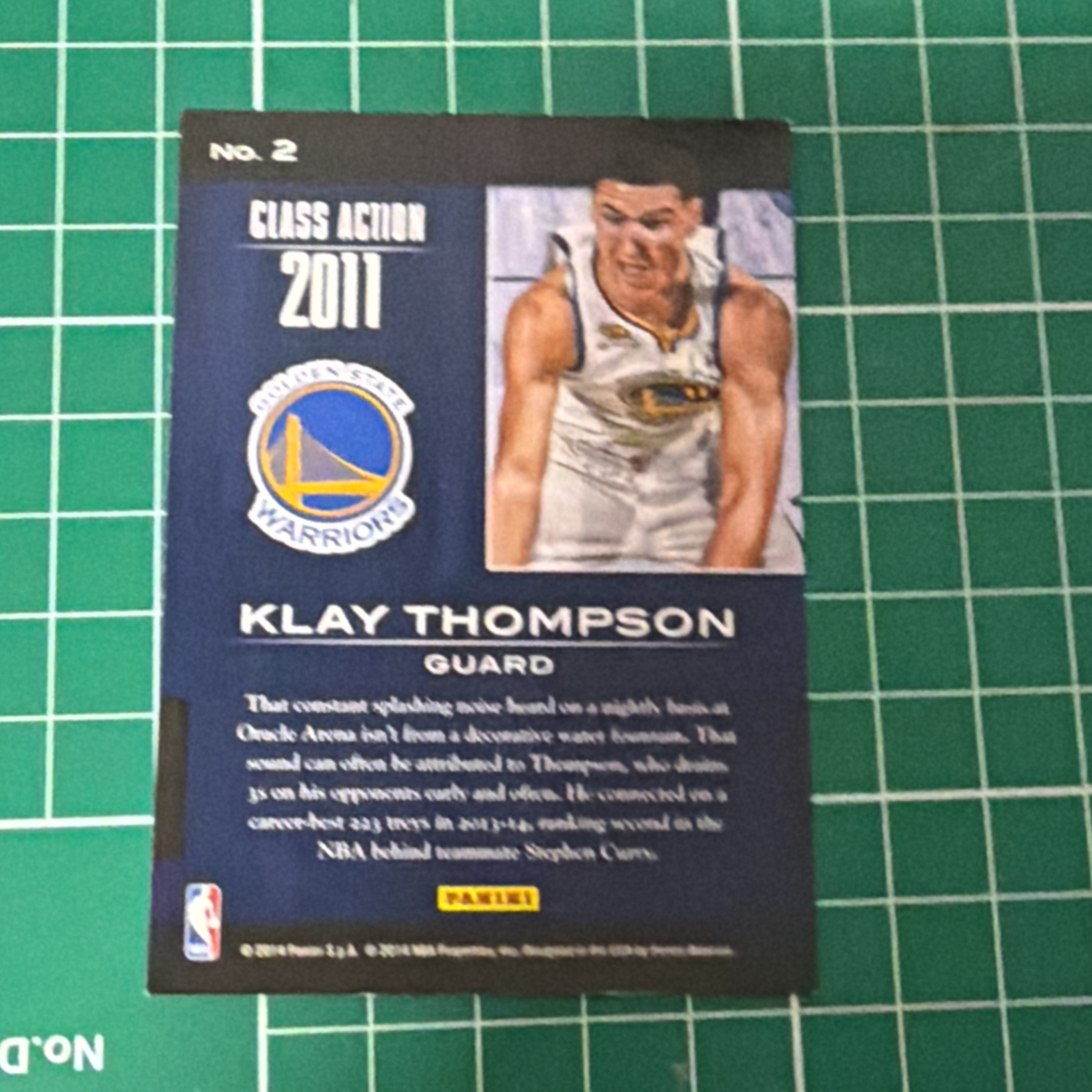 2014-15 Panini S.p.A Klay Thompson 中雅图/中亚图 克莱汤普森 Class Action特卡 闪卡 新秀年选图老卡 绝版卡 稀有大比例