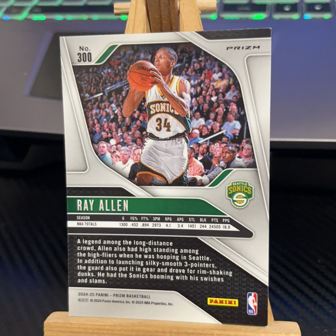 2024-25 Panini Prizm Ray Allen 雷 阿伦 粉碎冰 折射 prizm系列 卡品如图 凑图必备 值得收藏!免费代卖!