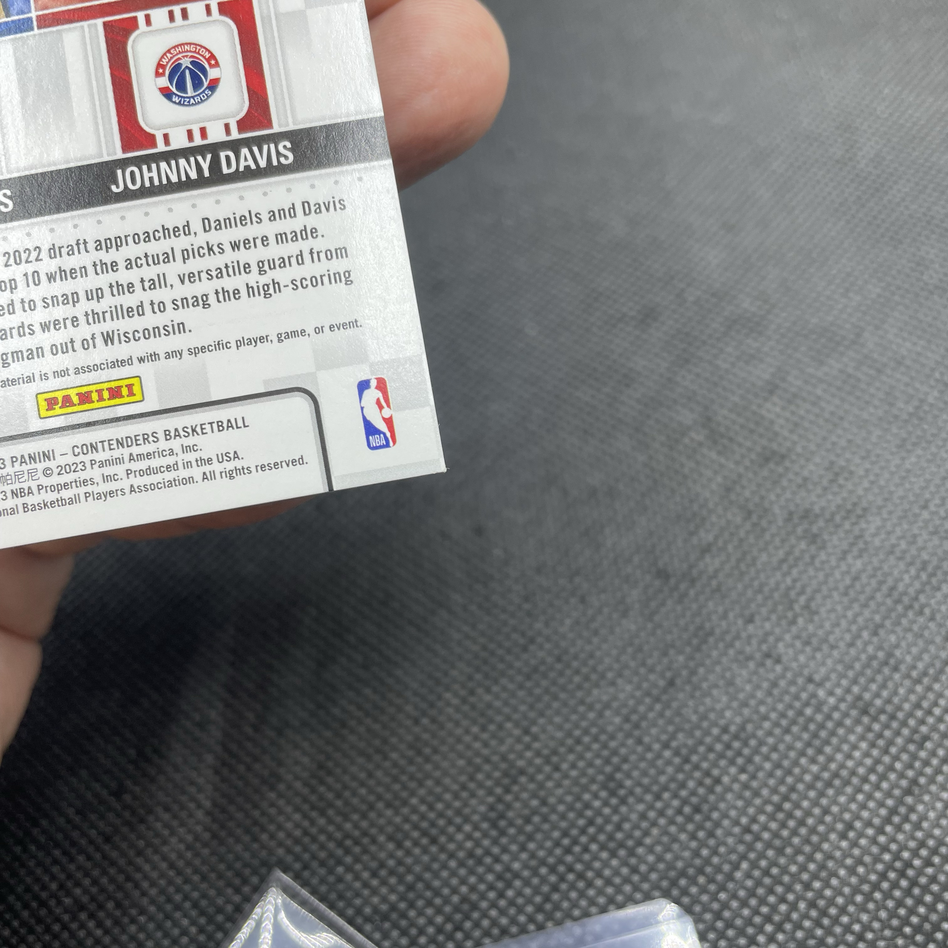 2022-23 Panini Contenders Dyson Daniels 【无界代卖】球票 鹈鹕 戴森 丹尼尔斯 奇才 约翰尼 戴维斯 觉醒哥 双人 球衣 物料 白色网眼切 品如图 不累计 阿苏